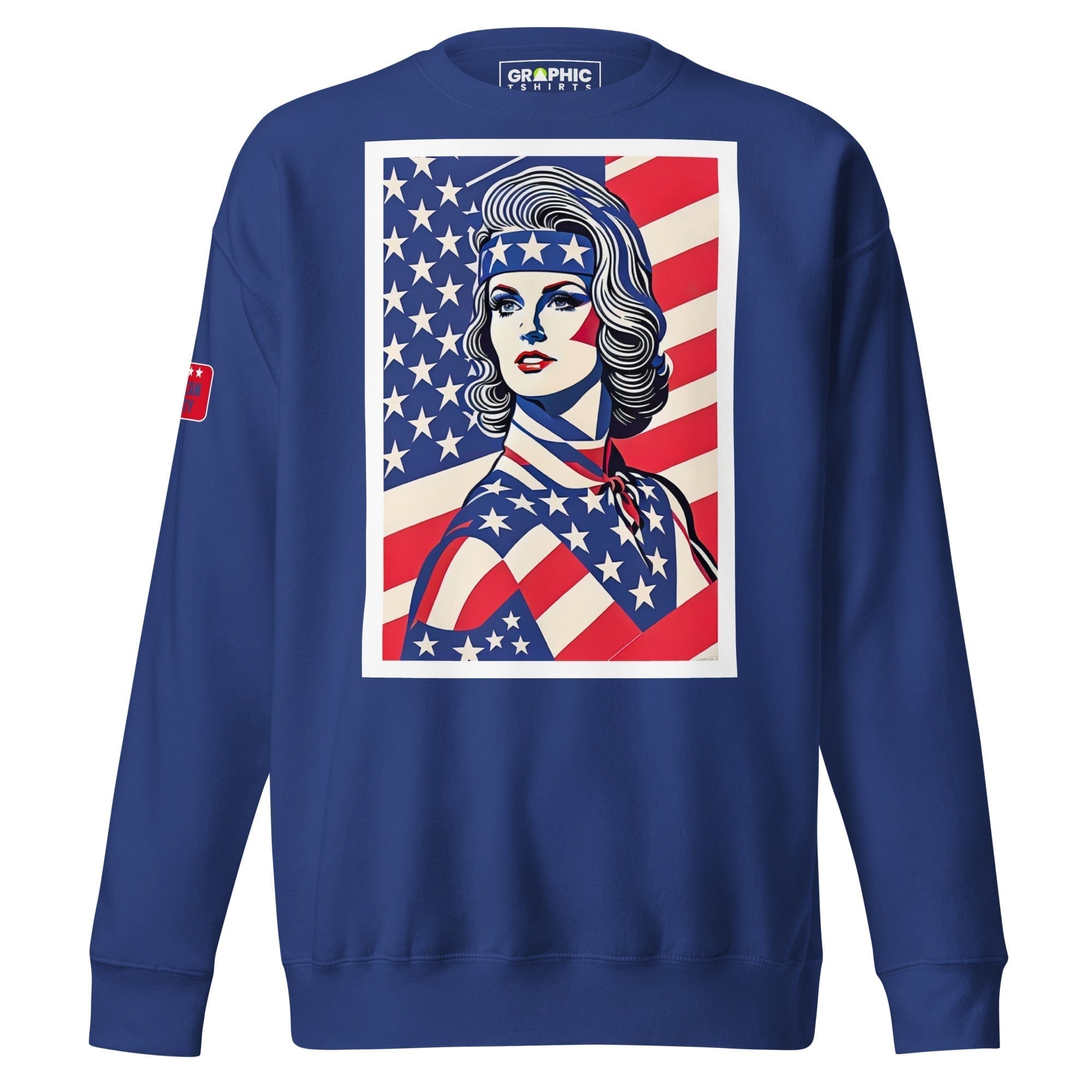 GRAPHIC T-SHIRTS Team Royal / S Unisex Premium Sweatshirt - American Liberty Series v.32