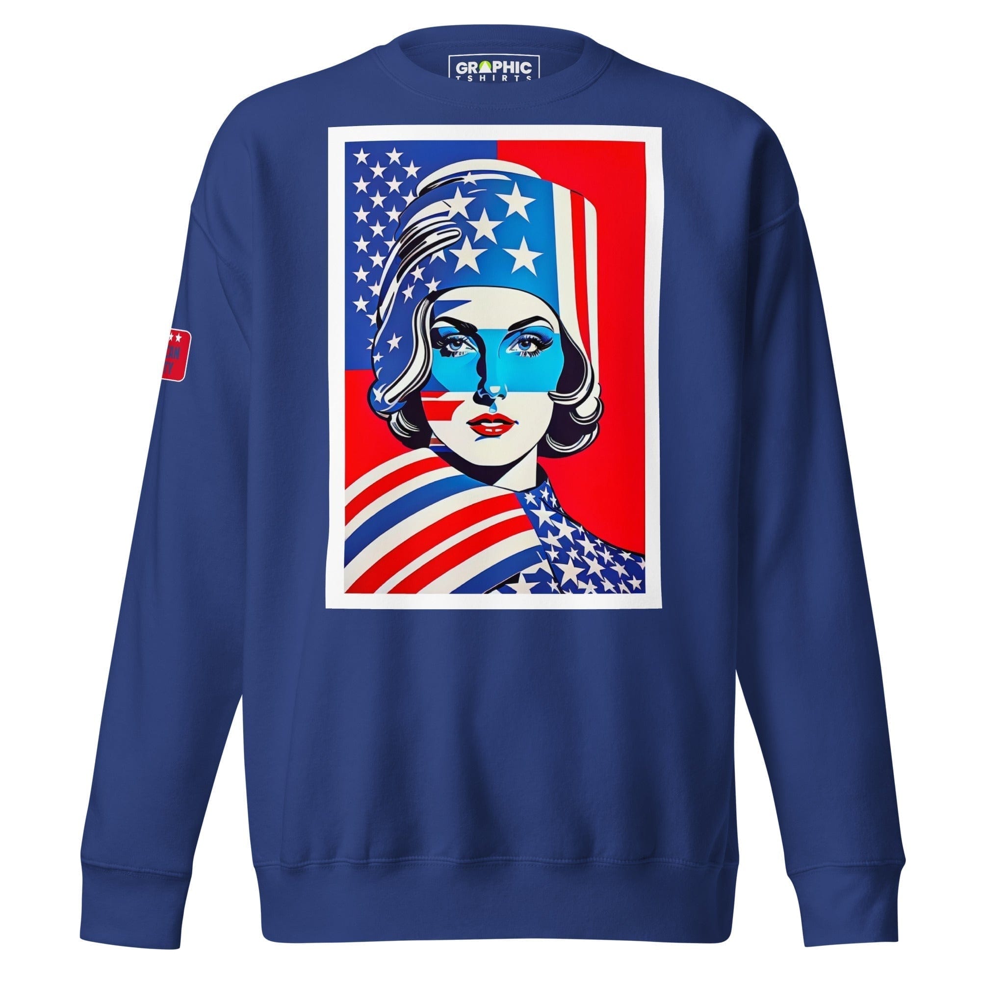 GRAPHIC T-SHIRTS Team Royal / S Unisex Premium Sweatshirt - American Liberty Series v.5