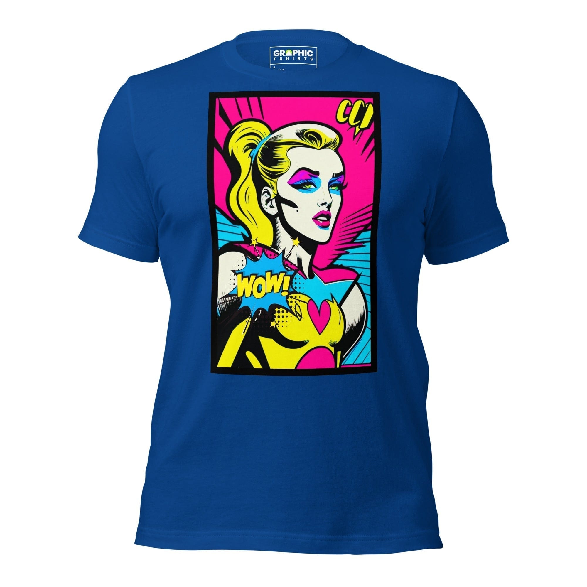 GRAPHIC T-SHIRTS True Royal / S Unisex Crew Neck T-Shirt - Bionic Blonde