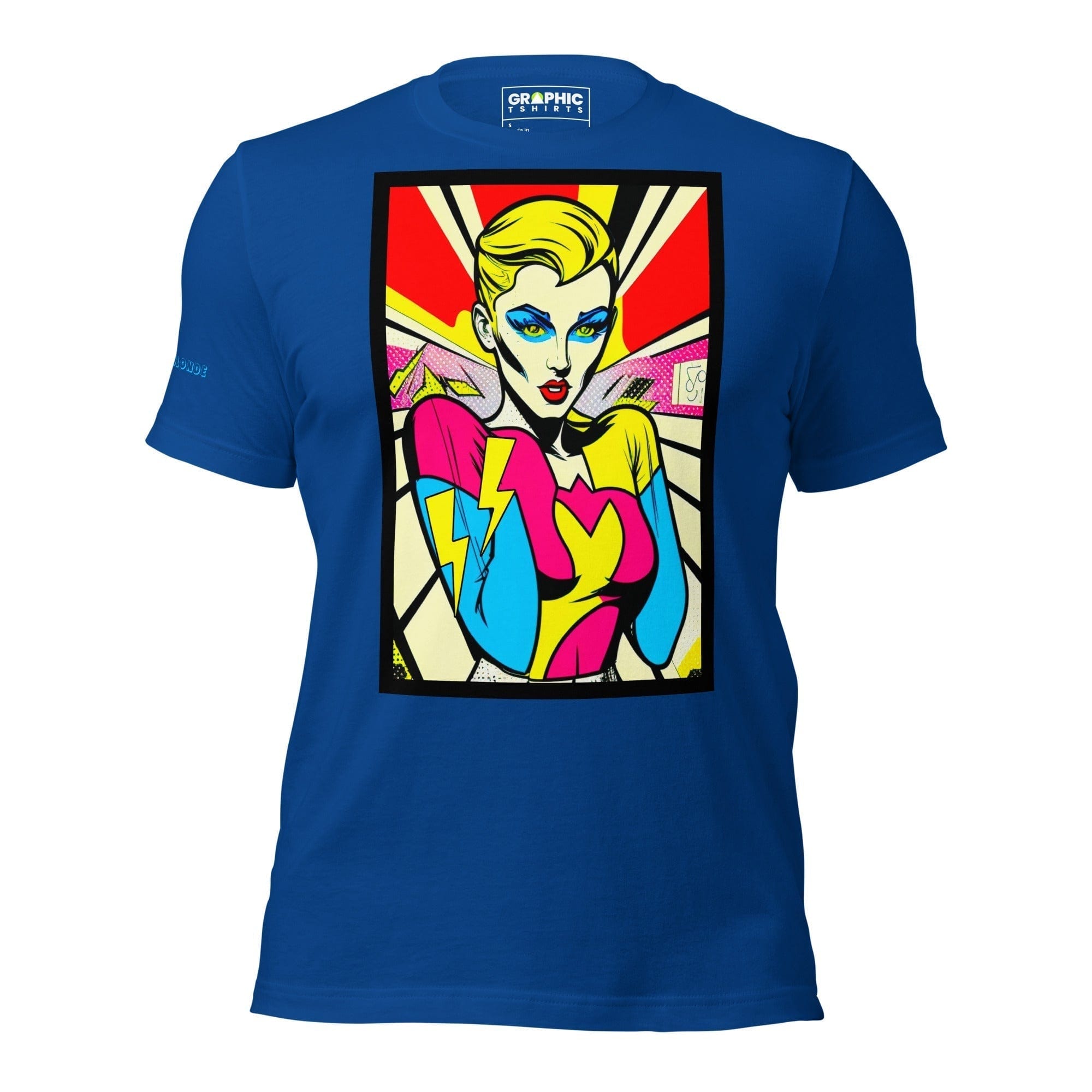 GRAPHIC T-SHIRTS True Royal / S Unisex Crew Neck T-Shirt - Bionic Blonde