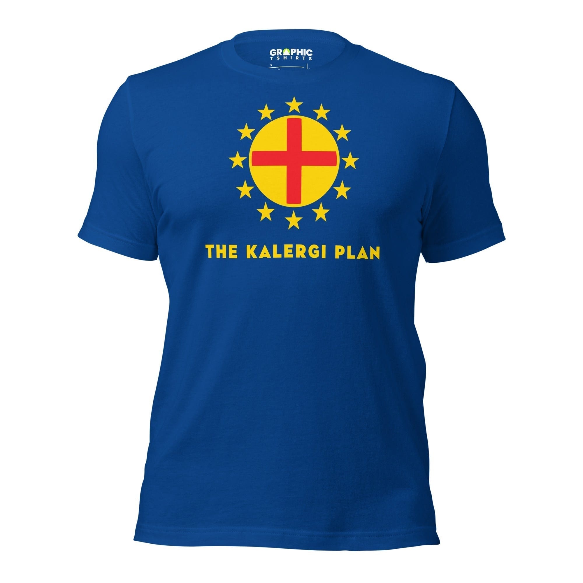 GRAPHIC T-SHIRTS True Royal / S Unisex Crew Neck T-Shirt - The Kalergi Plan