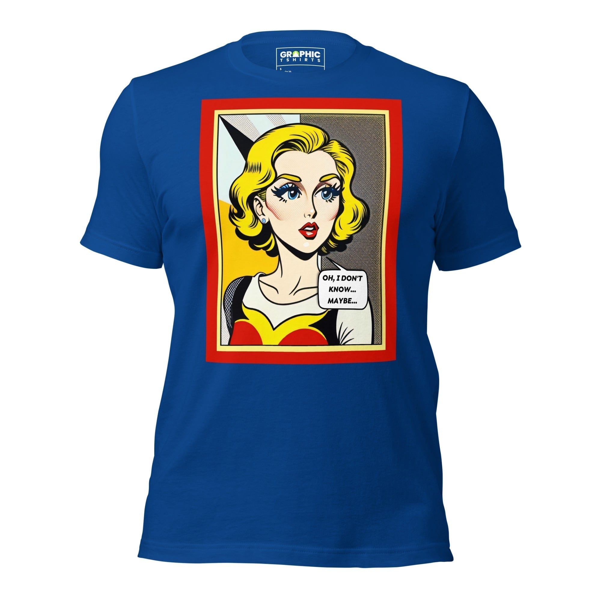 GRAPHIC T-SHIRTS True Royal / S Unisex Crew Neck T-Shirt - Vintage American Comic Series v.40