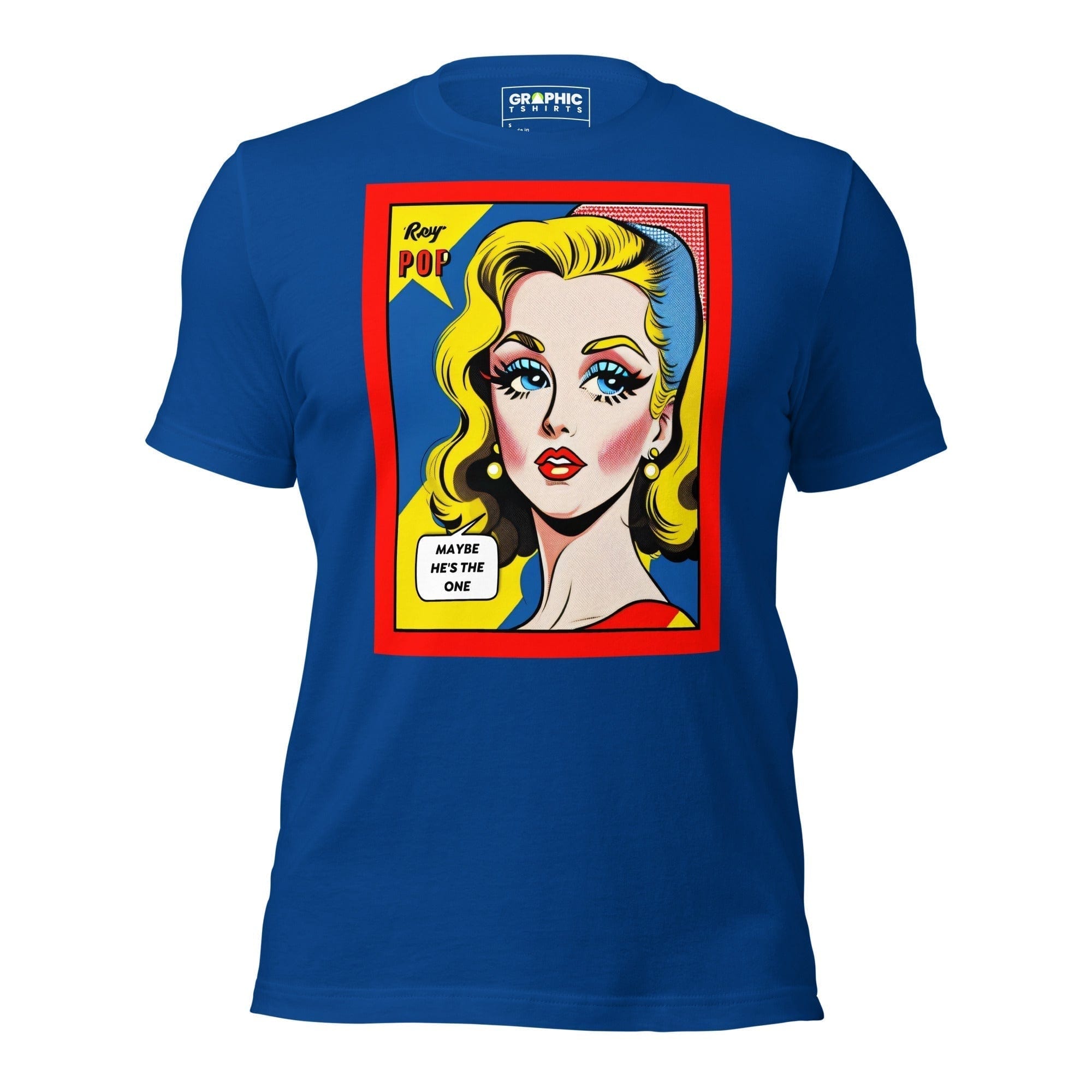 GRAPHIC T-SHIRTS True Royal / S Unisex Crew Neck T-Shirt - Vintage American Comic Series v.46