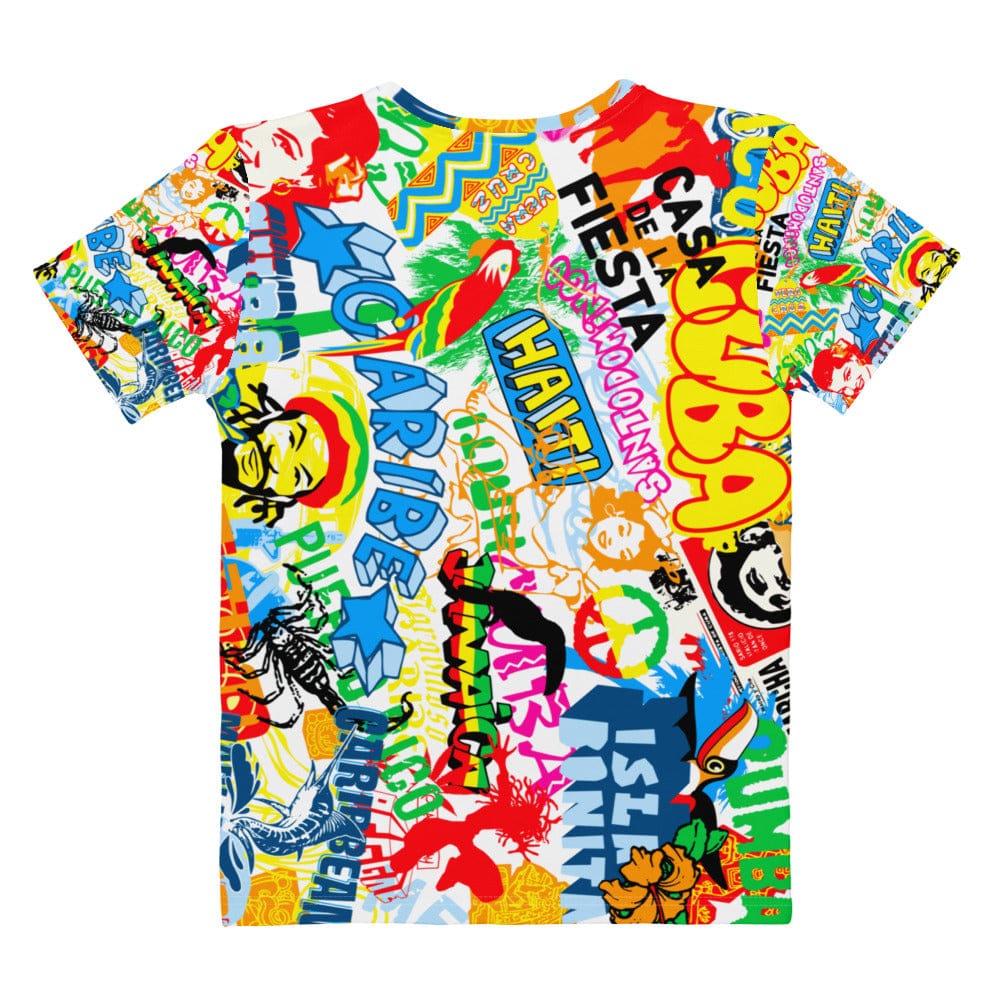 GRAPHIC T-SHIRTS Unisex All-Over Print Crew Neck T-Shirt - Caribbean National Movement Ja Mon!