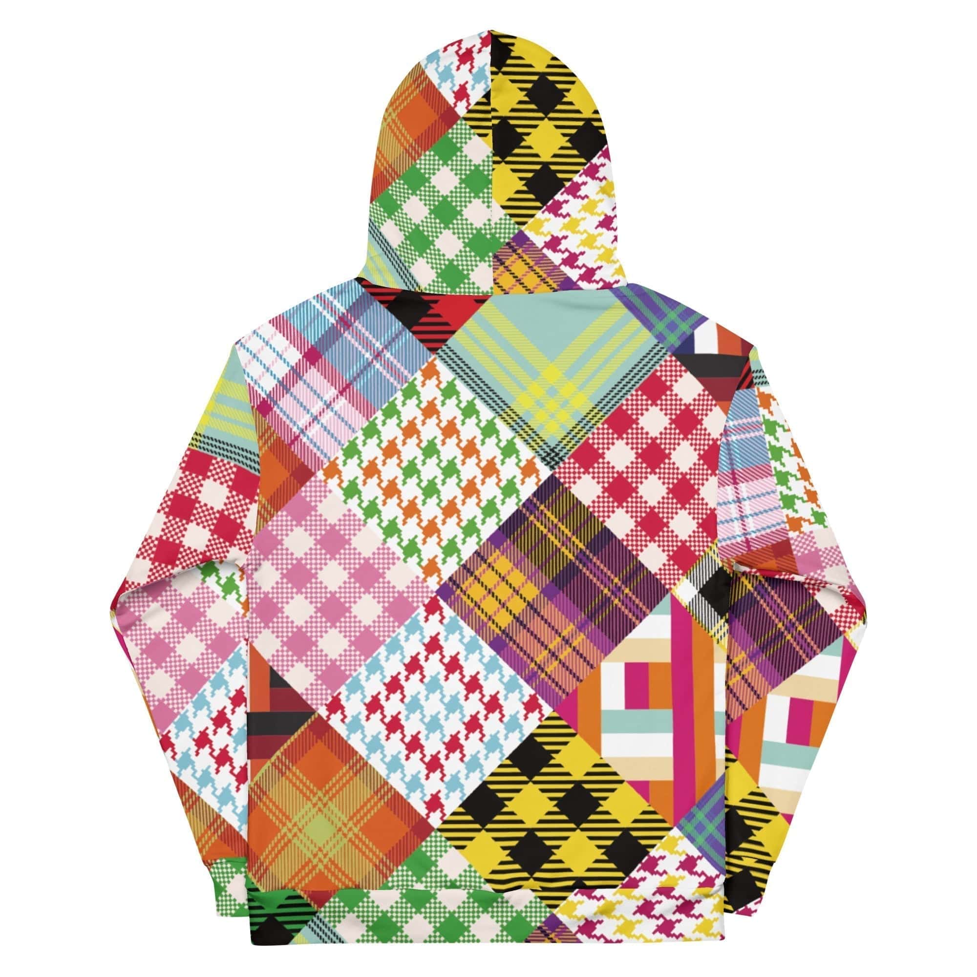 GRAPHIC T-SHIRTS Unisex All-Over Print Hoodie - Knitted Patchwork Design Pattern