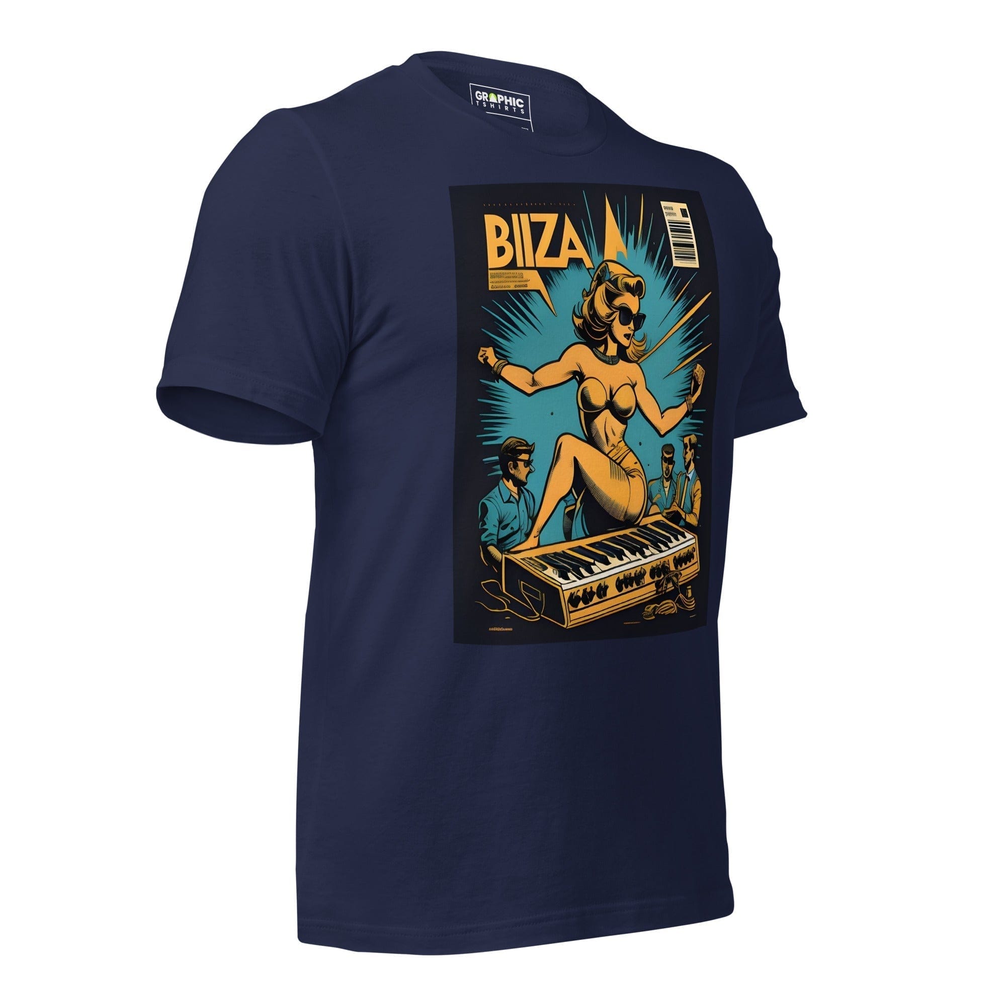 GRAPHIC T-SHIRTS Unisex Crew Neck T-Shirt - Ibiza Night Club Heroes Comic Series v.19