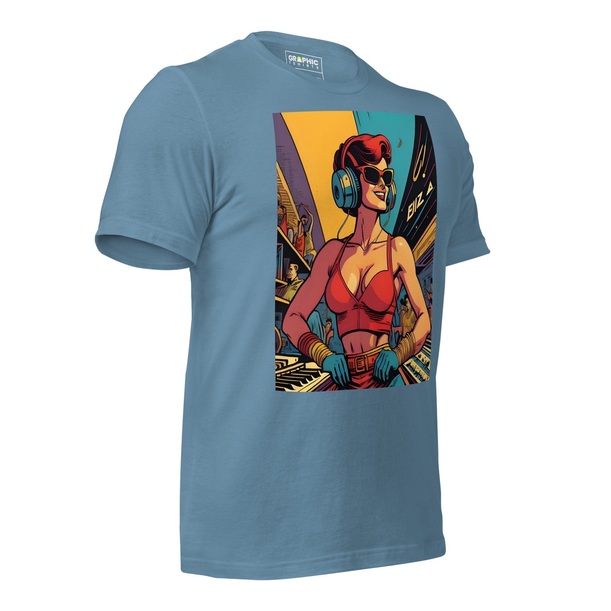 GRAPHIC T-SHIRTS Unisex Crew Neck T-Shirt - Ibiza Night Club Heroes Comic Series v.50