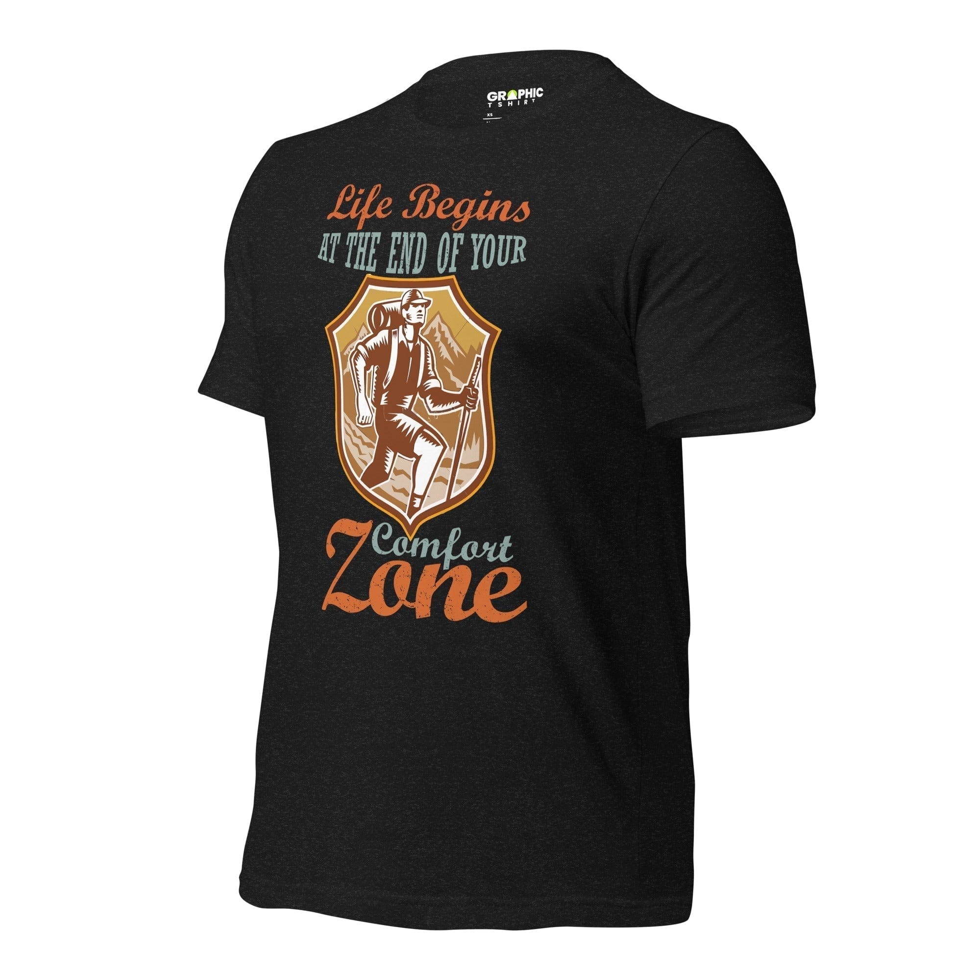 GRAPHIC T-SHIRTS Unisex Staple T-Shirt - Life Begins At The End Of Your Comfort Zone