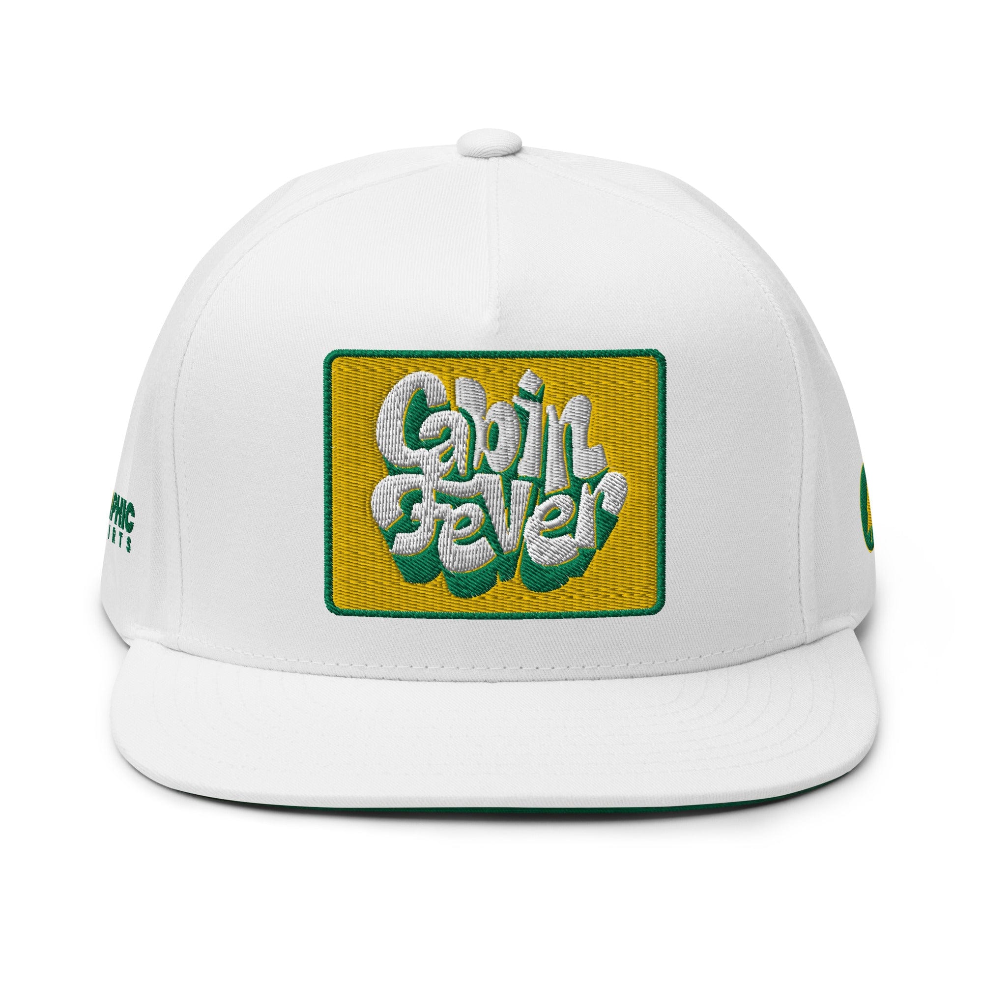 GRAPHIC T-SHIRTS White Flat Bill Cap - Cabin Fever