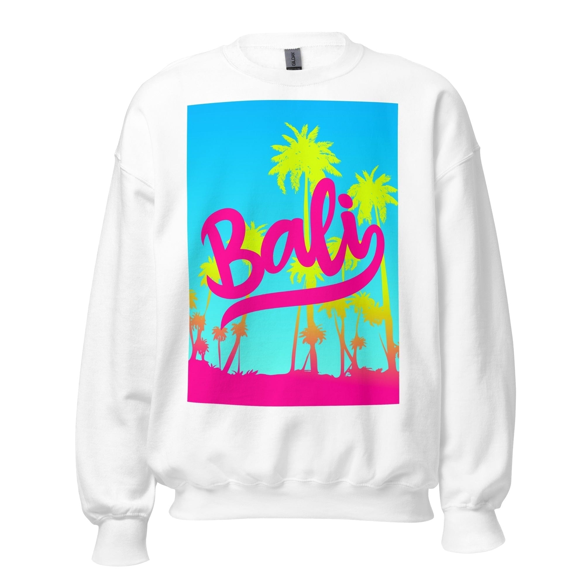 GRAPHIC T-SHIRTS White / S Unisex Crew Neck Sweatshirt - Bali