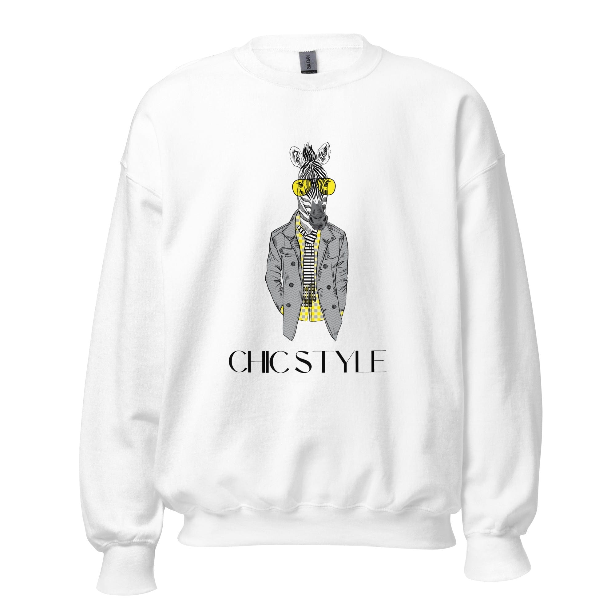 GRAPHIC T-SHIRTS White / S Unisex Crew Neck Sweatshirt - Chic Style