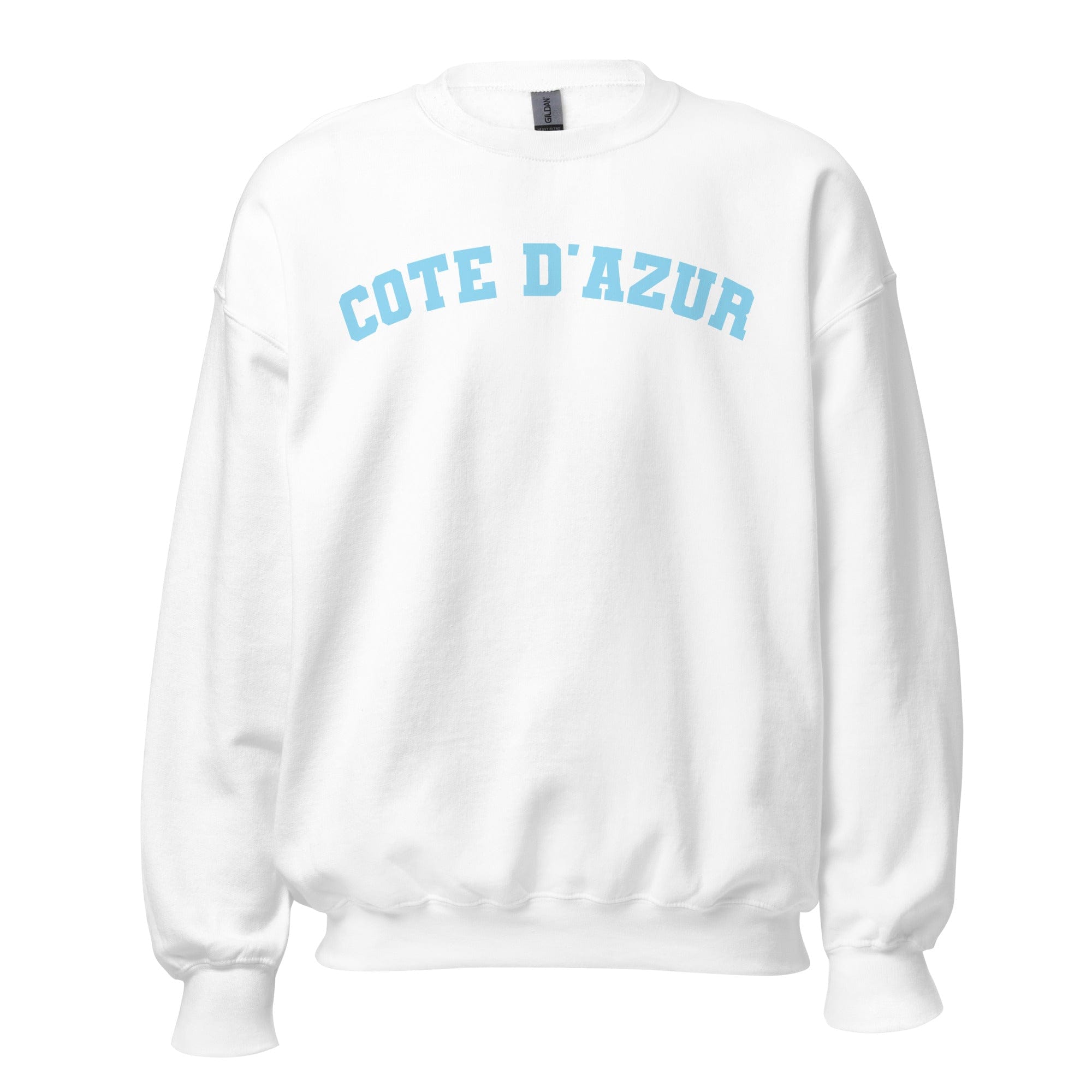 GRAPHIC T-SHIRTS White / S Unisex Crew Neck Sweatshirt - Cote D'Azur