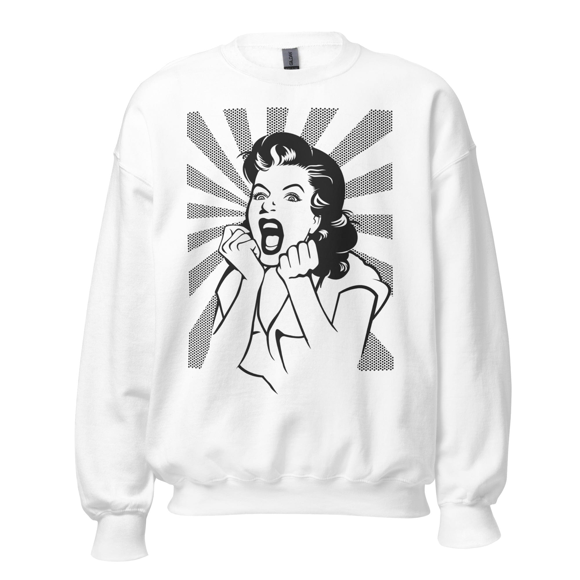 GRAPHIC T-SHIRTS White / S Unisex Crew Neck Sweatshirt - Raging Housewife