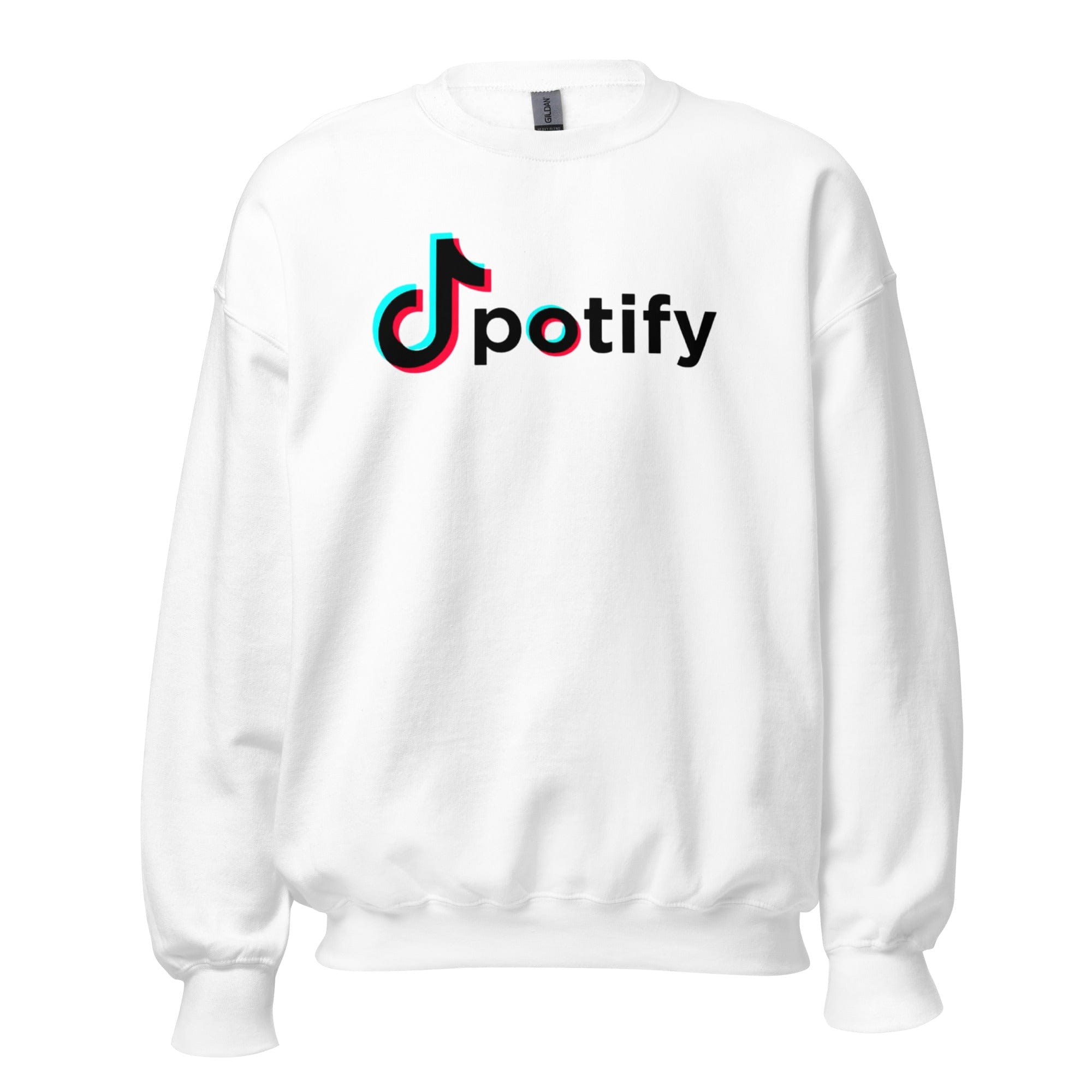 GRAPHIC T-SHIRTS White / S Unisex Crew Neck Sweatshirt - Spotify