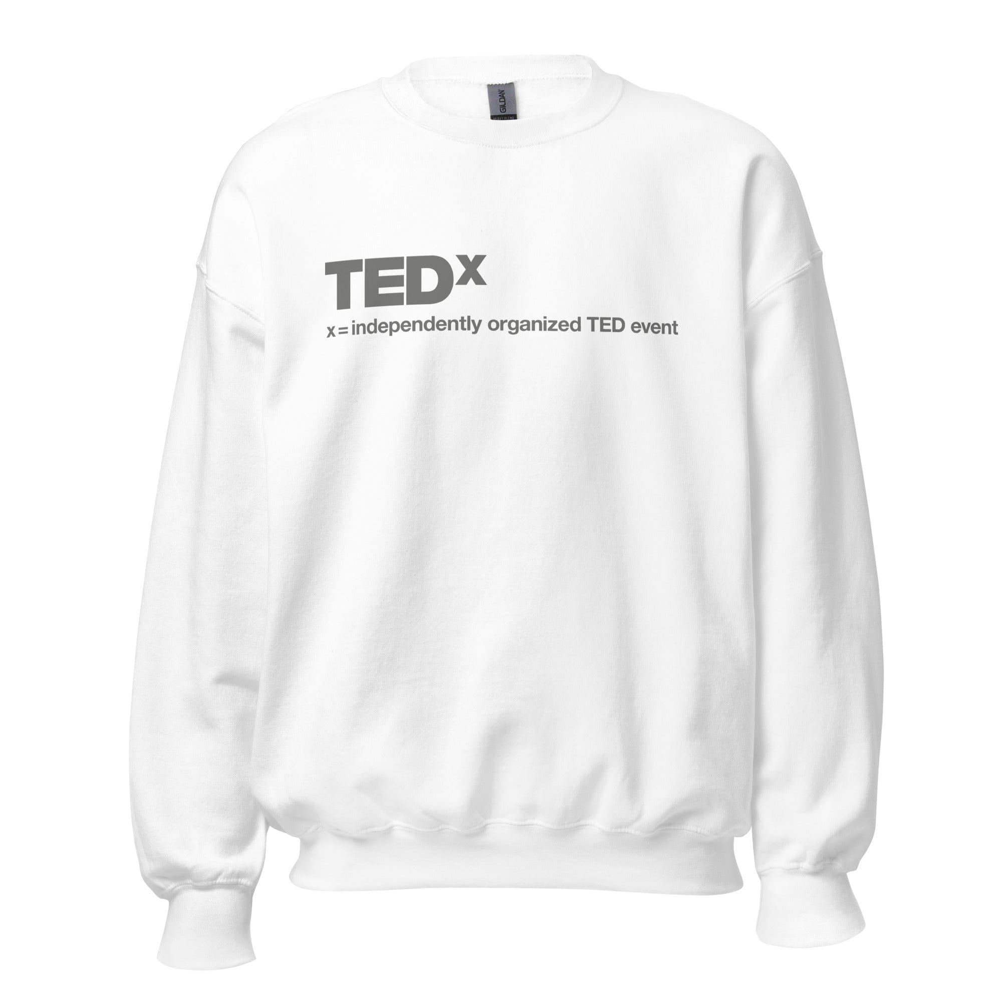 GRAPHIC T-SHIRTS White / S Unisex Crew Neck Sweatshirt - TEDx X = Independently Organized TED Event