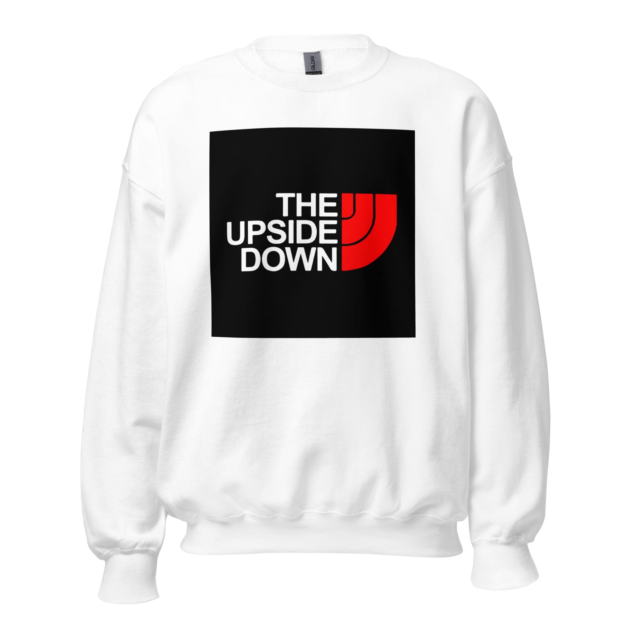 GRAPHIC T-SHIRTS White / S Unisex Crew Neck Sweatshirt - The Upside Down