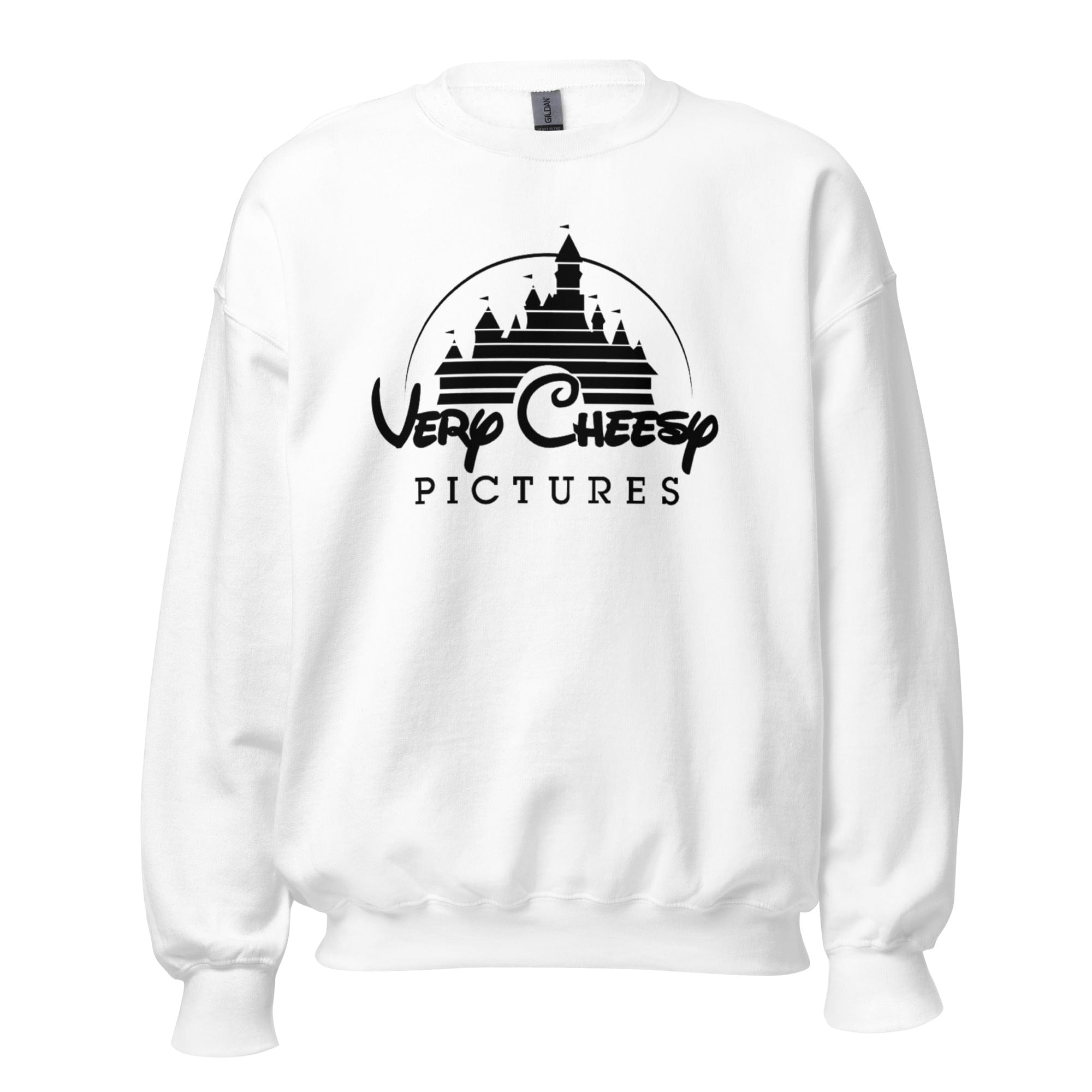 GRAPHIC T-SHIRTS White / S Unisex Crew Neck Sweatshirt - Very Cheesy Pictures