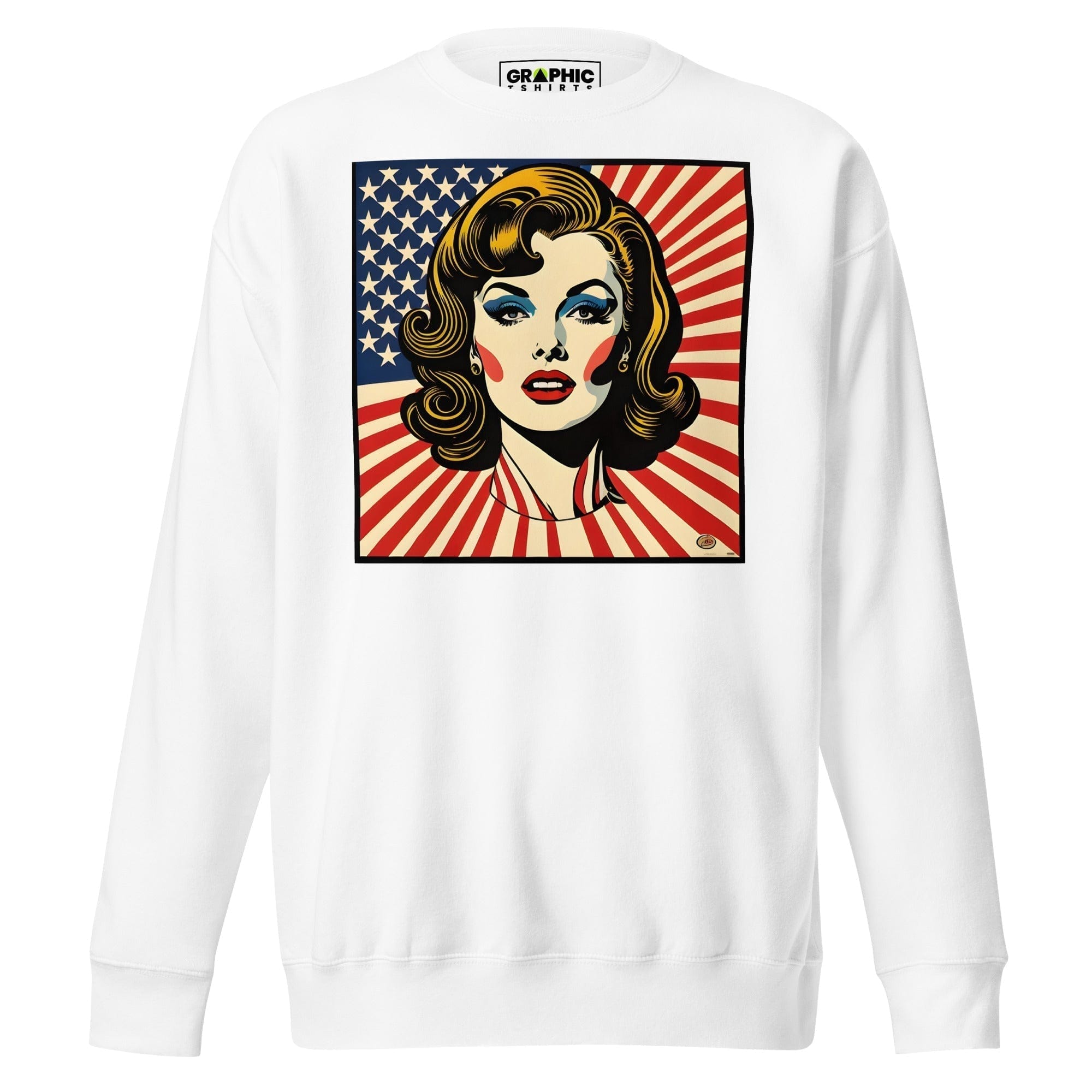 GRAPHIC T-SHIRTS White / S Unisex Crew Neck T-Shirt - Americana Series v.2