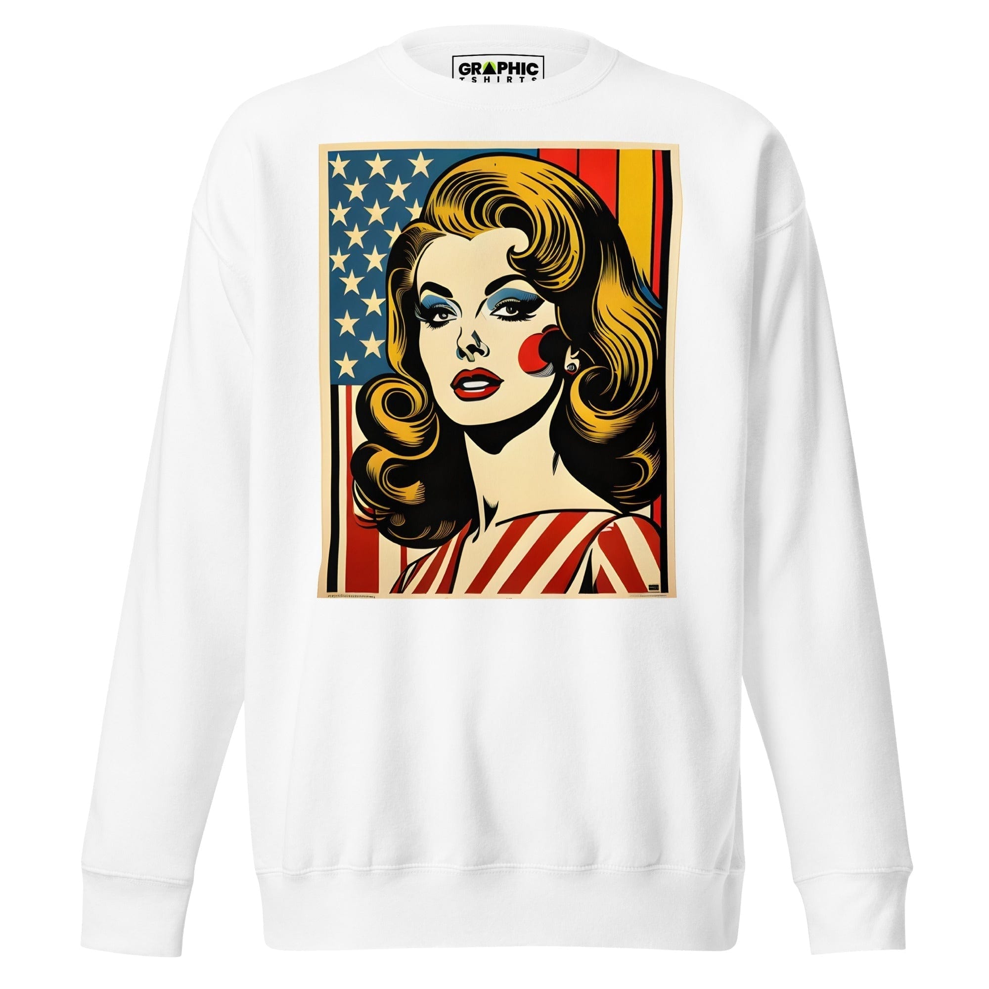 GRAPHIC T-SHIRTS White / S Unisex Crew Neck T-Shirt - Americana Series v.4