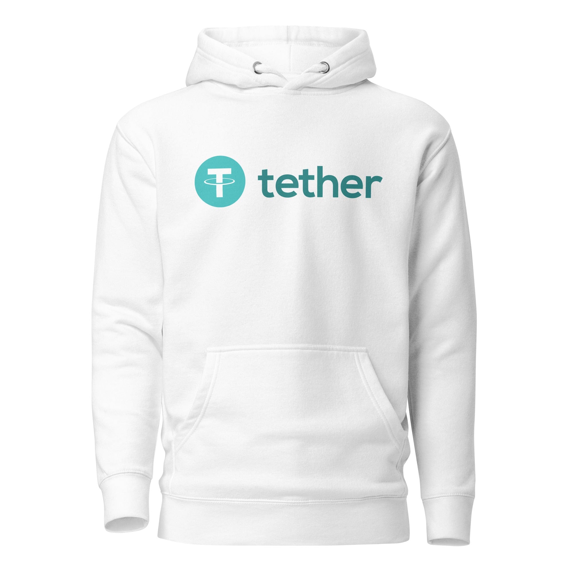 GRAPHIC T-SHIRTS White / S Unisex Premium Hoodie - Cotton Heritage - Tether Cryptocurrency Logo