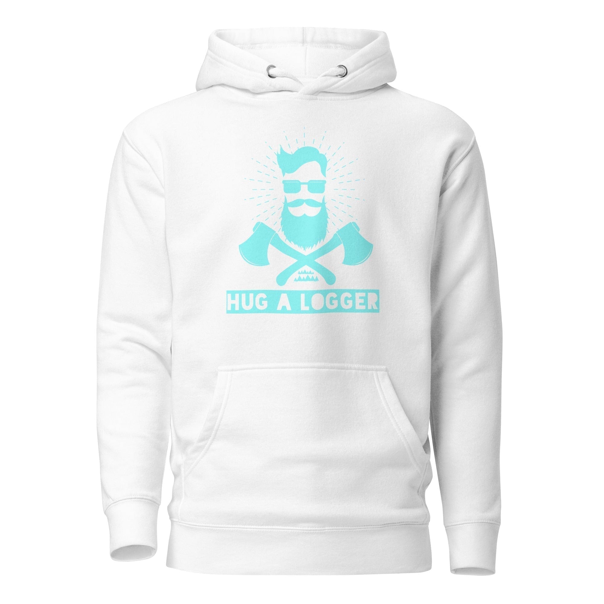 GRAPHIC T-SHIRTS White / S Unisex Premium Hoodie - Hug A Logger