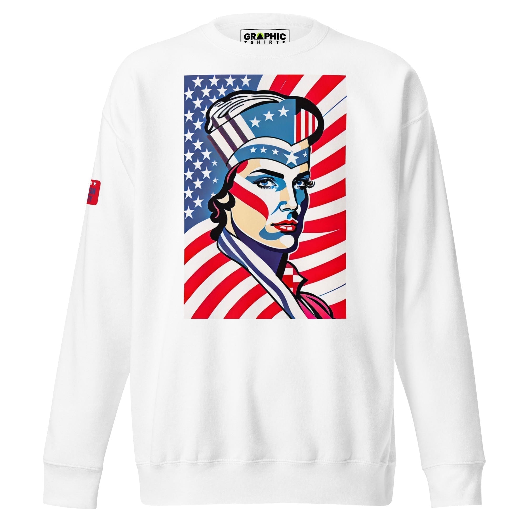 GRAPHIC T-SHIRTS White / S Unisex Premium Sweatshirt - American Liberty Series v.2