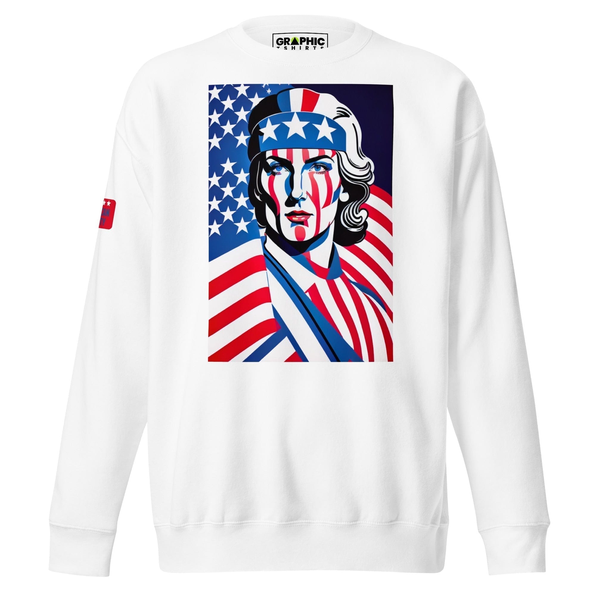 GRAPHIC T-SHIRTS White / S Unisex Premium Sweatshirt - American Liberty Series v.24