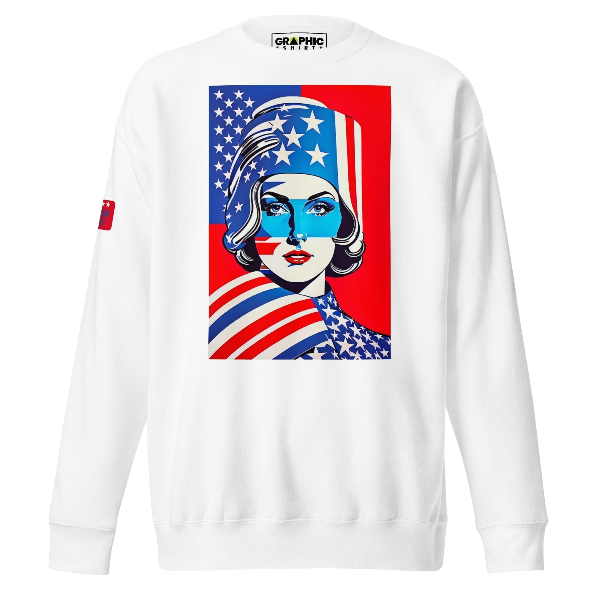 GRAPHIC T-SHIRTS White / S Unisex Premium Sweatshirt - American Liberty Series v.5