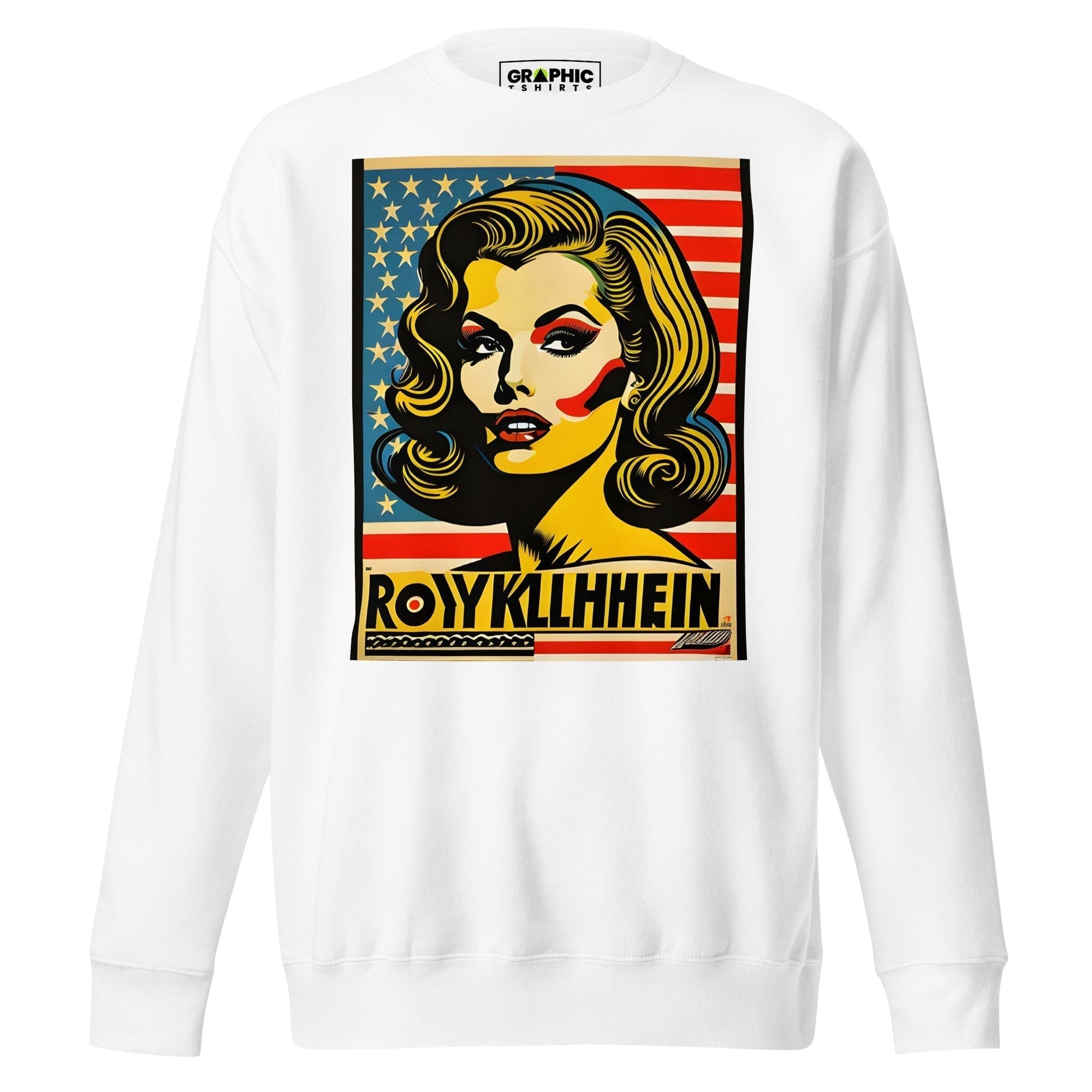 GRAPHIC T-SHIRTS White / S Unisex Premium Sweatshirt - Americana Series v.20