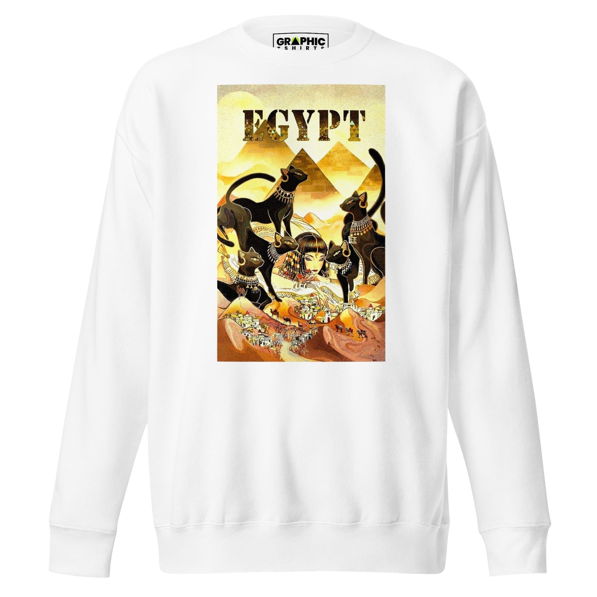 GRAPHIC T-SHIRTS White / S Unisex Premium Sweatshirt - Egypt