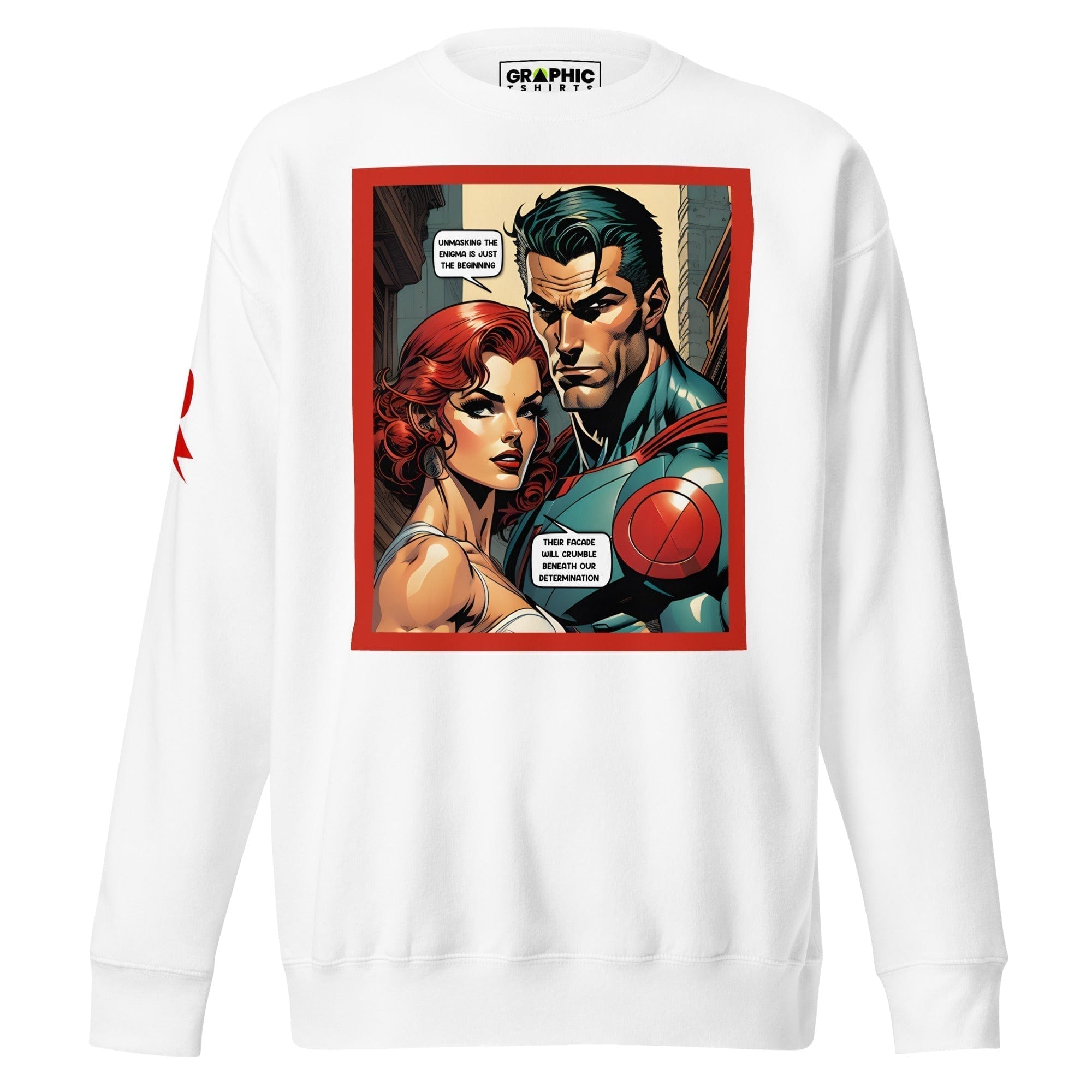 GRAPHIC T-SHIRTS White / S Unisex Premium Sweatshirt - Retribution: Heroes Unleashed v.13