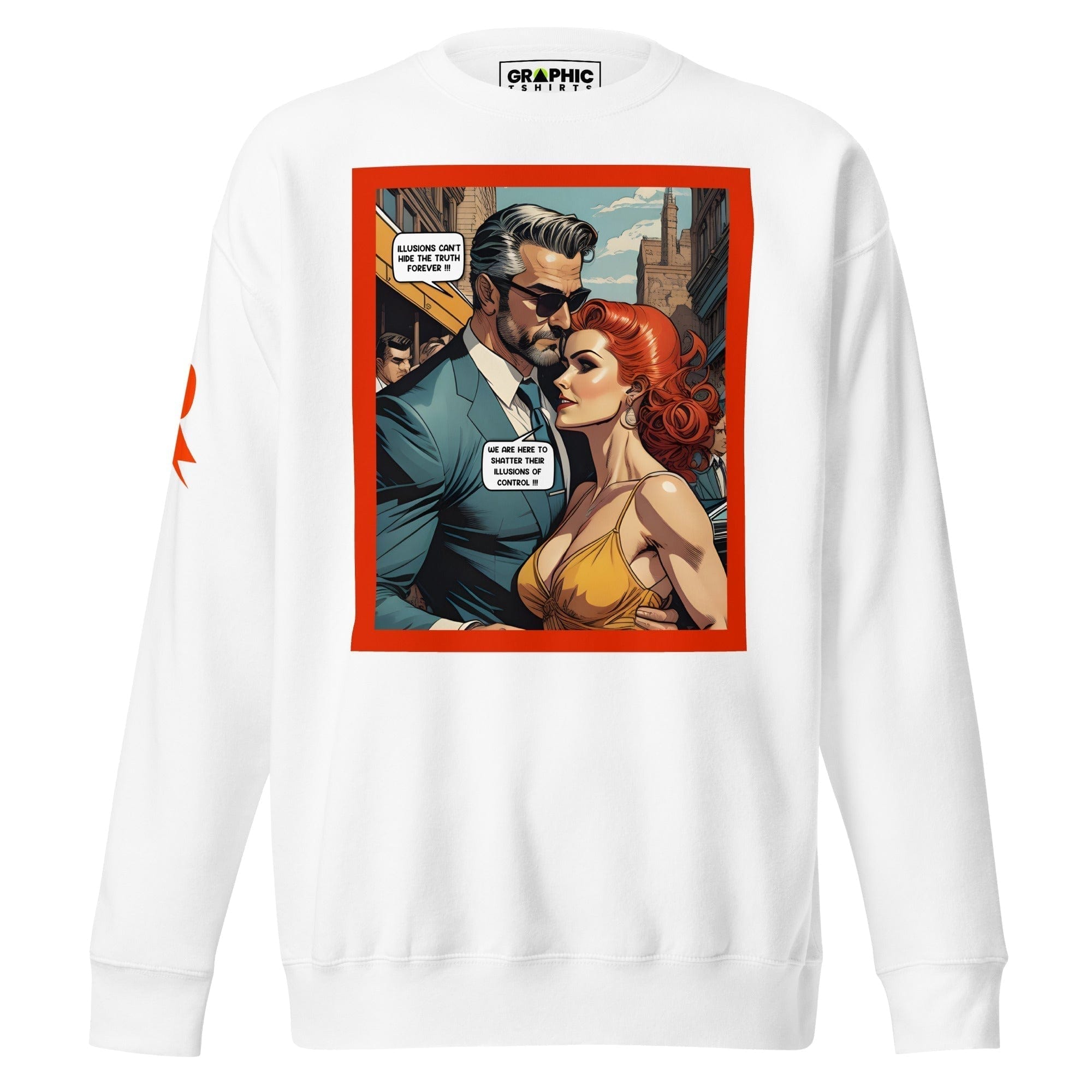 GRAPHIC T-SHIRTS White / S Unisex Premium Sweatshirt - Retribution: Heroes Unleashed v.21