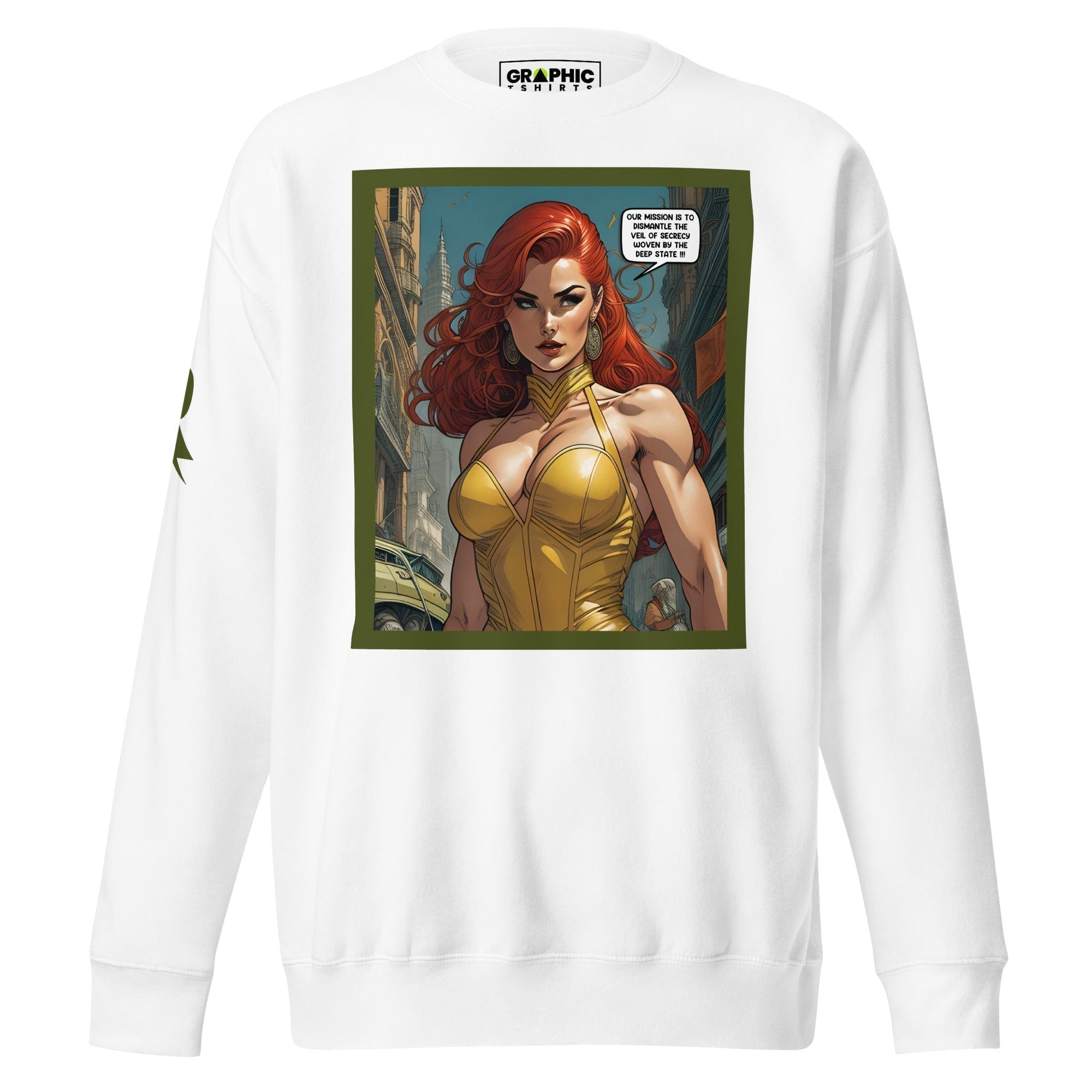 GRAPHIC T-SHIRTS White / S Unisex Premium Sweatshirt - Retribution: Heroes Unleashed v.33