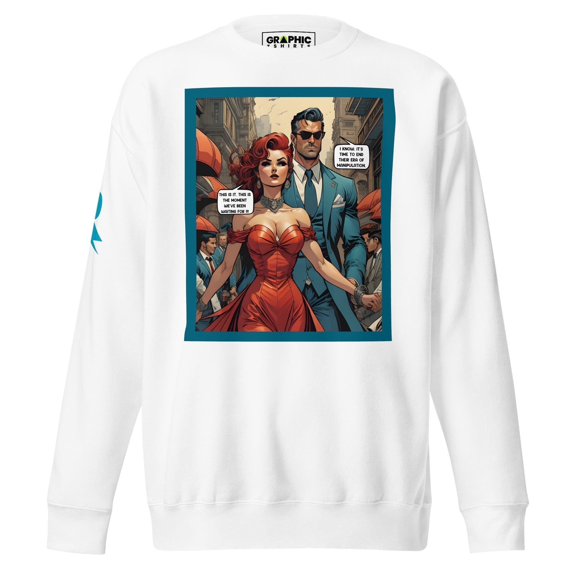 GRAPHIC T-SHIRTS White / S Unisex Premium Sweatshirt - Retribution: Heroes Unleashed v.34