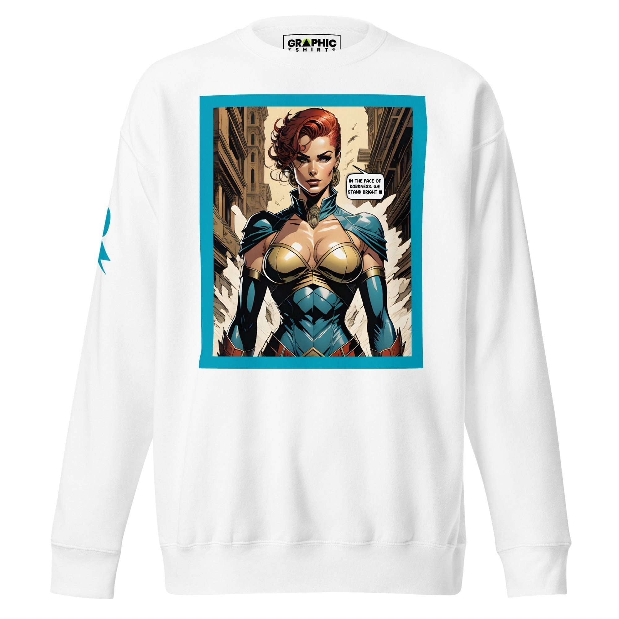 GRAPHIC T-SHIRTS White / S Unisex Premium Sweatshirt - Retribution: Heroes Unleashed v.46