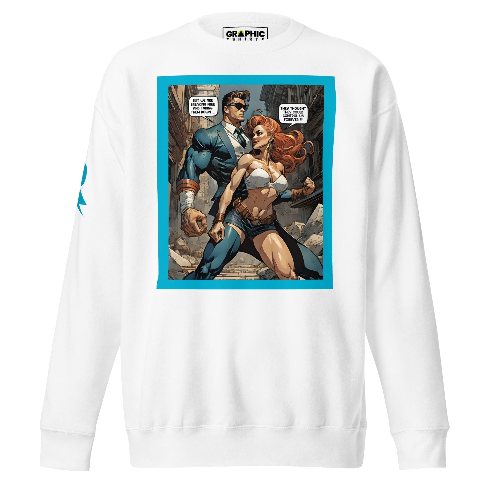 GRAPHIC T-SHIRTS White / S Unisex Premium Sweatshirt - Retribution: Heroes Unleashed v.53