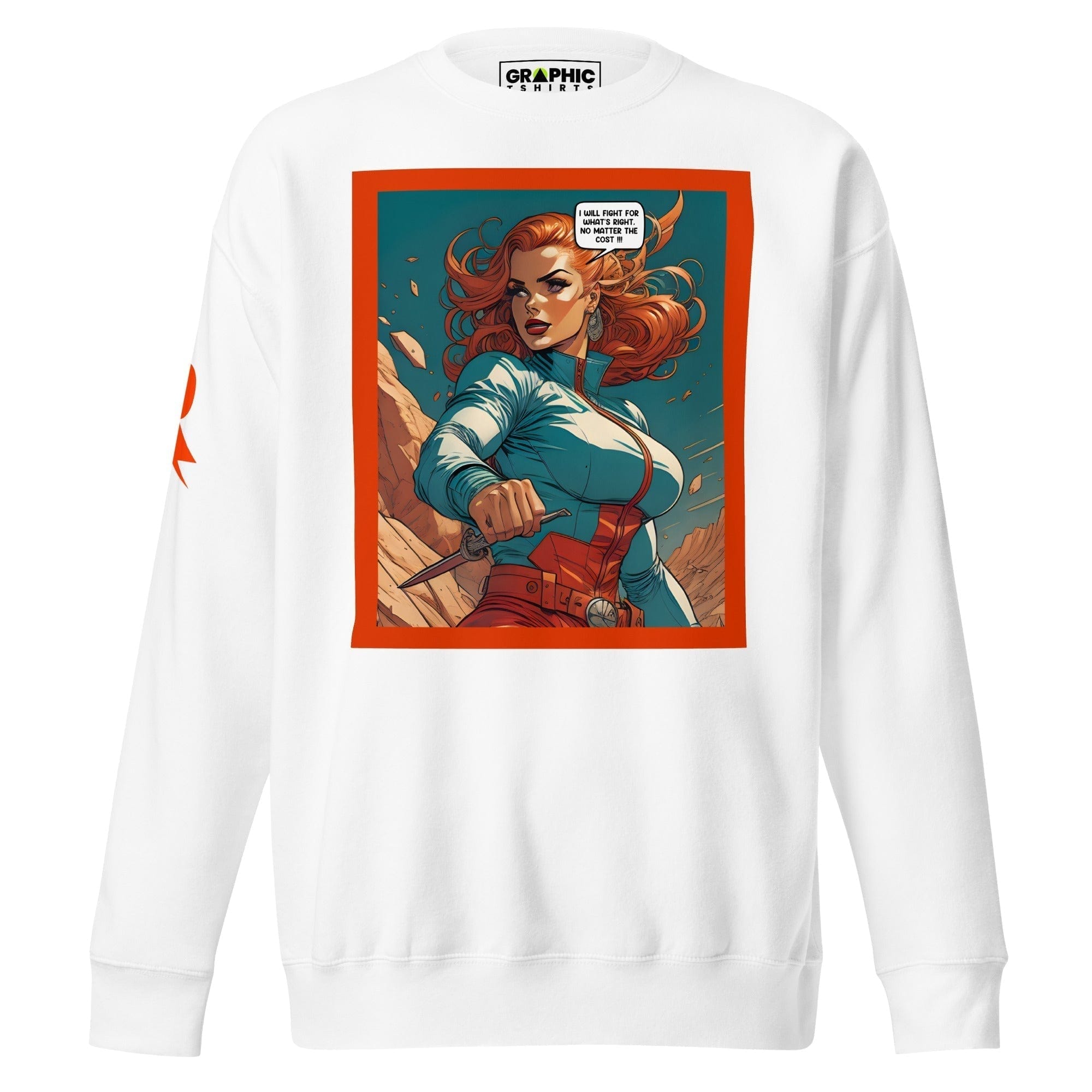 GRAPHIC T-SHIRTS White / S Unisex Premium Sweatshirt - Retribution: Heroes Unleashed v.55