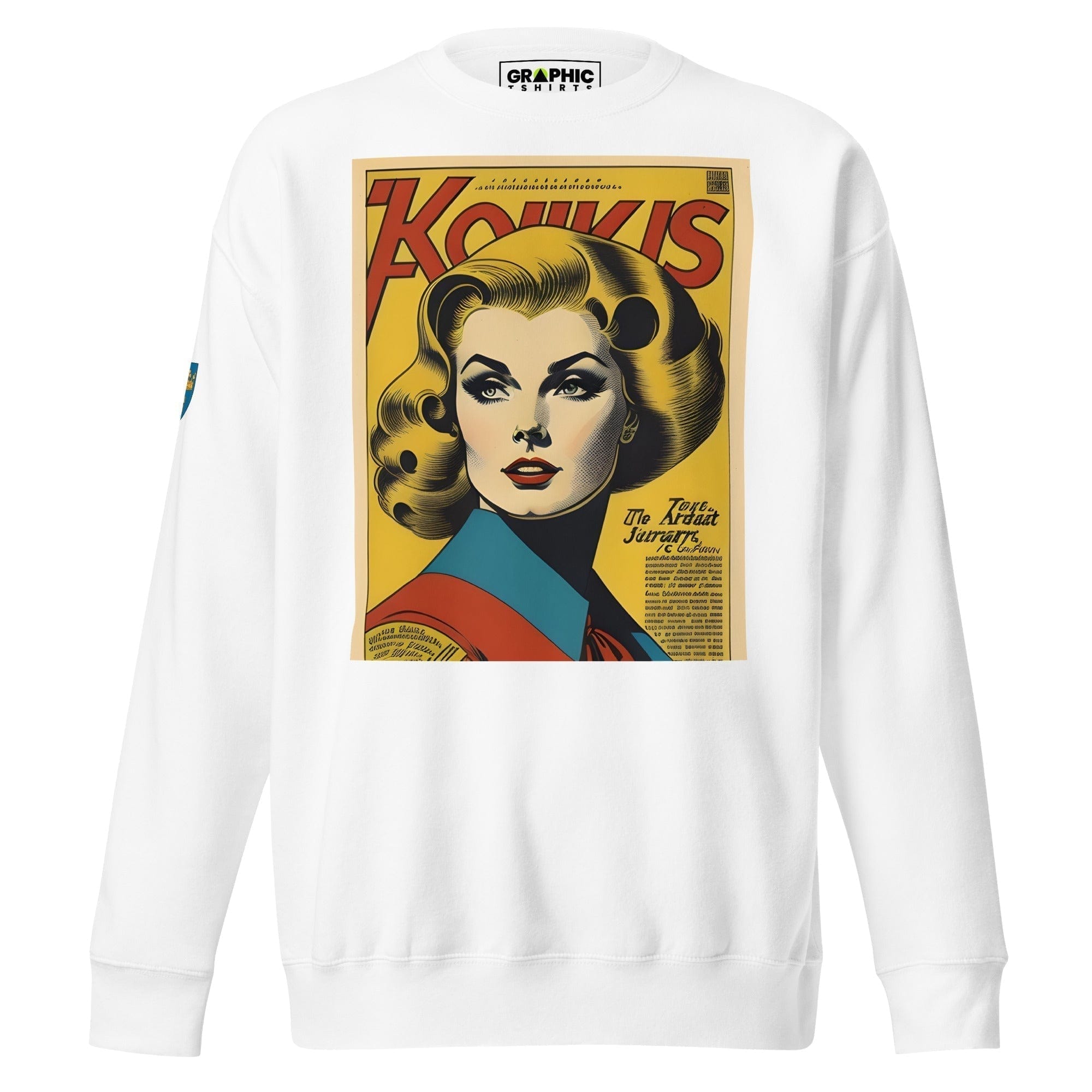 GRAPHIC T-SHIRTS White / S Unisex Premium Sweatshirt - Swedish Vintage Fashion Series v.17