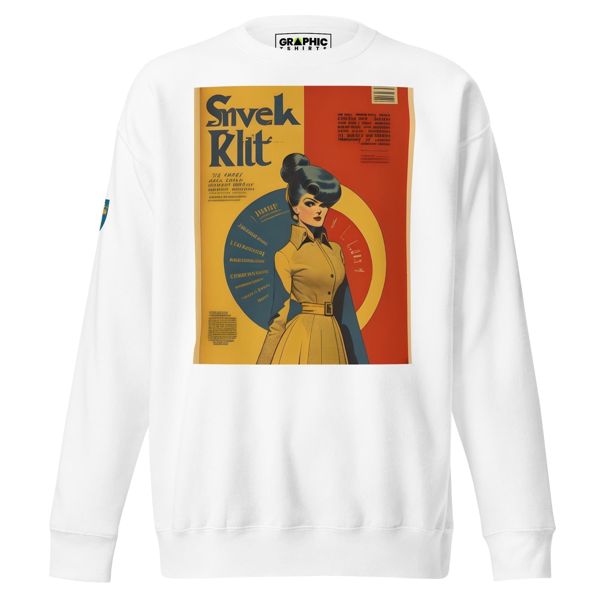 GRAPHIC T-SHIRTS White / S Unisex Premium Sweatshirt - Swedish Vintage Fashion Series v.30