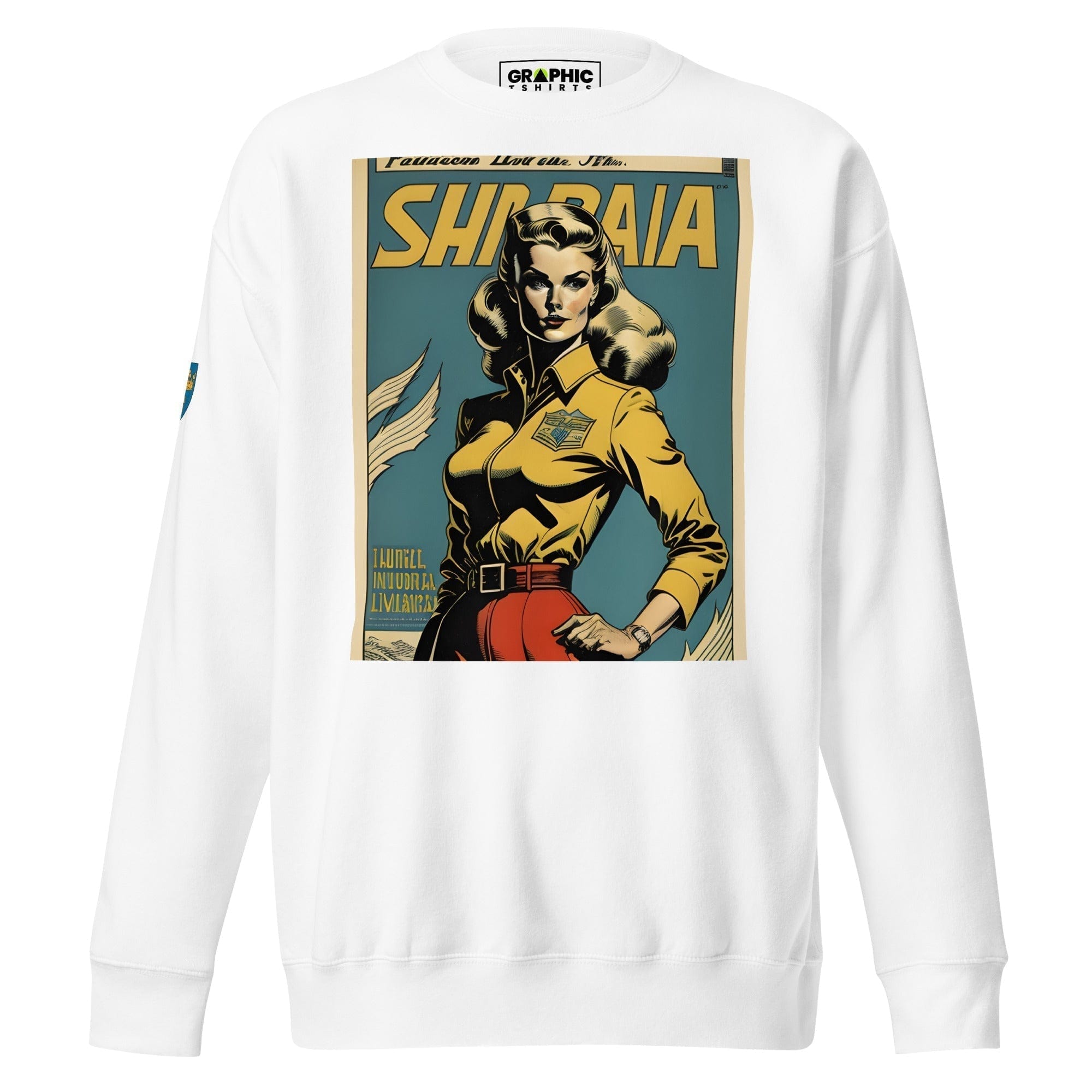 GRAPHIC T-SHIRTS White / S Unisex Premium Sweatshirt - Swedish Vintage Fashion Series v.50