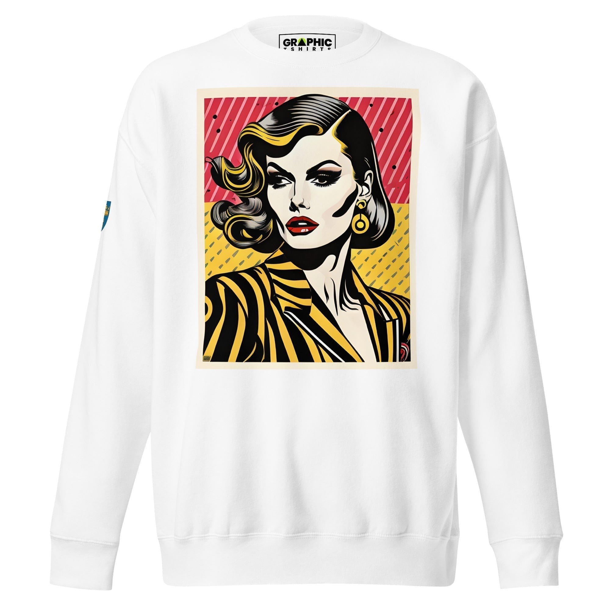 GRAPHIC T-SHIRTS White / S Unisex Premium Sweatshirt - Swedish Vintage Fashion Series v.71