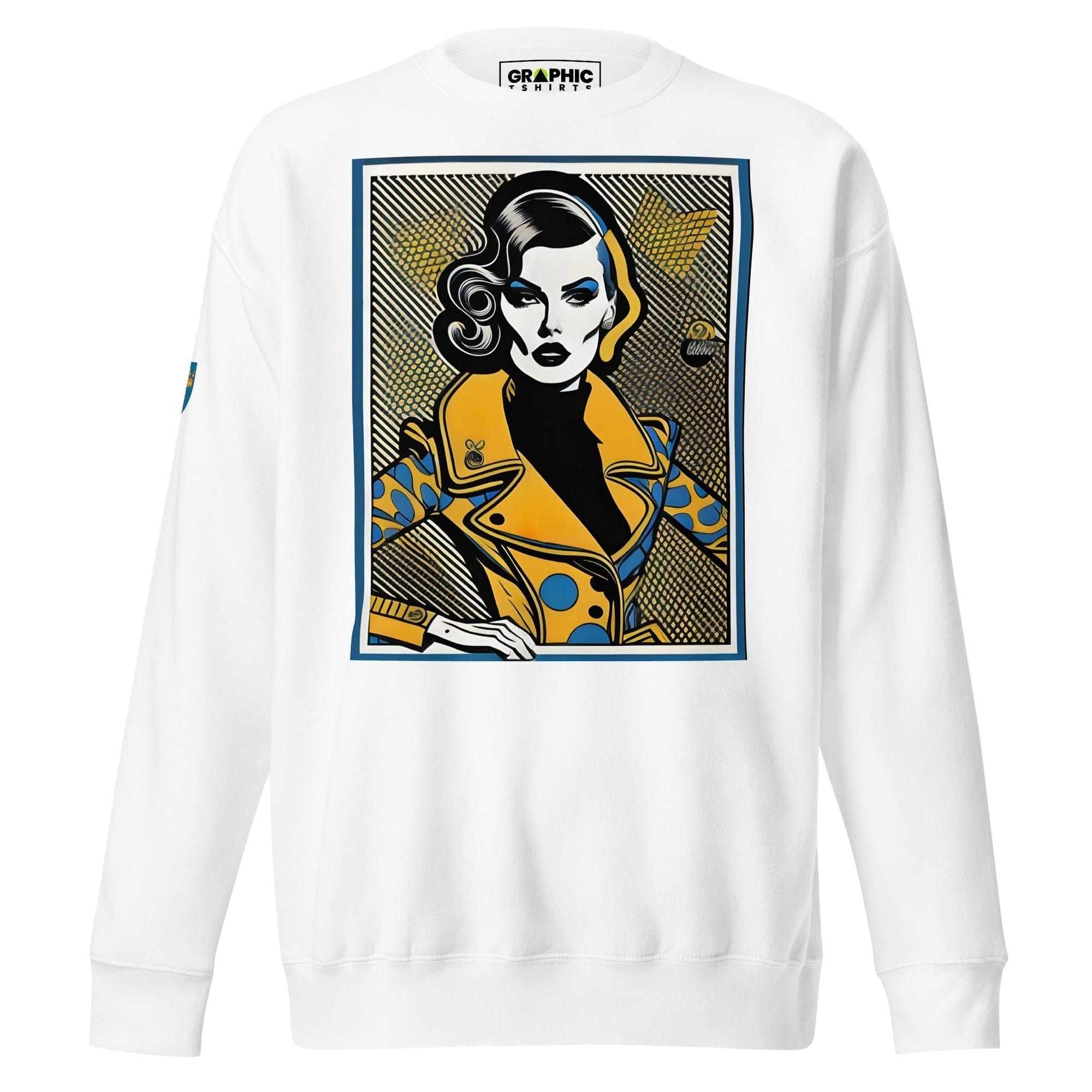 GRAPHIC T-SHIRTS White / S Unisex Premium Sweatshirt - Swedish Vintage Fashion Series v.85