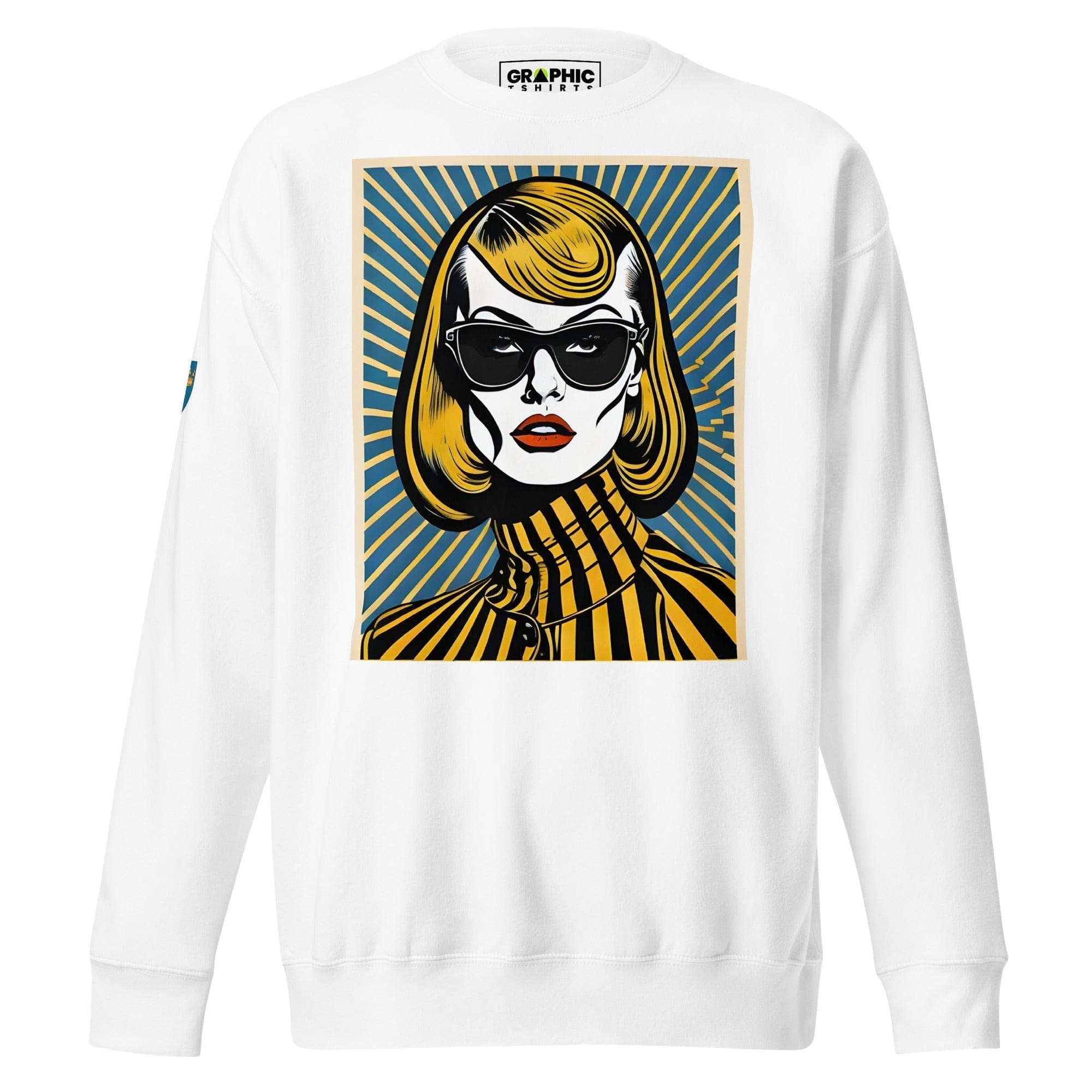 GRAPHIC T-SHIRTS White / S Unisex Premium Sweatshirt - Swedish Vintage Fashion Series v.87