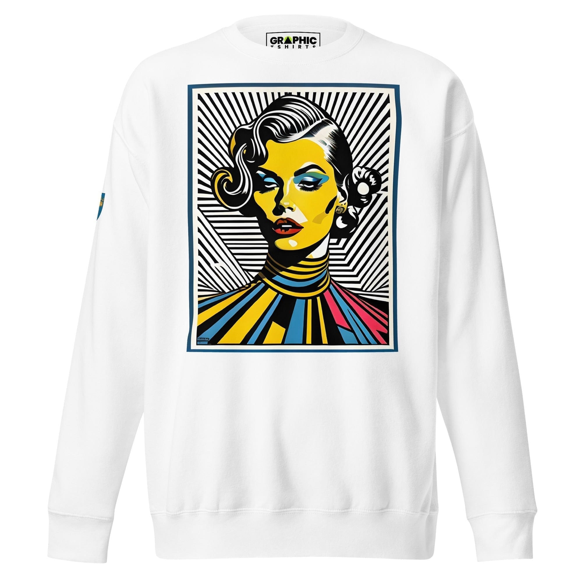 GRAPHIC T-SHIRTS White / S Unisex Premium Sweatshirt - Swedish Vintage Fashion Series v.89