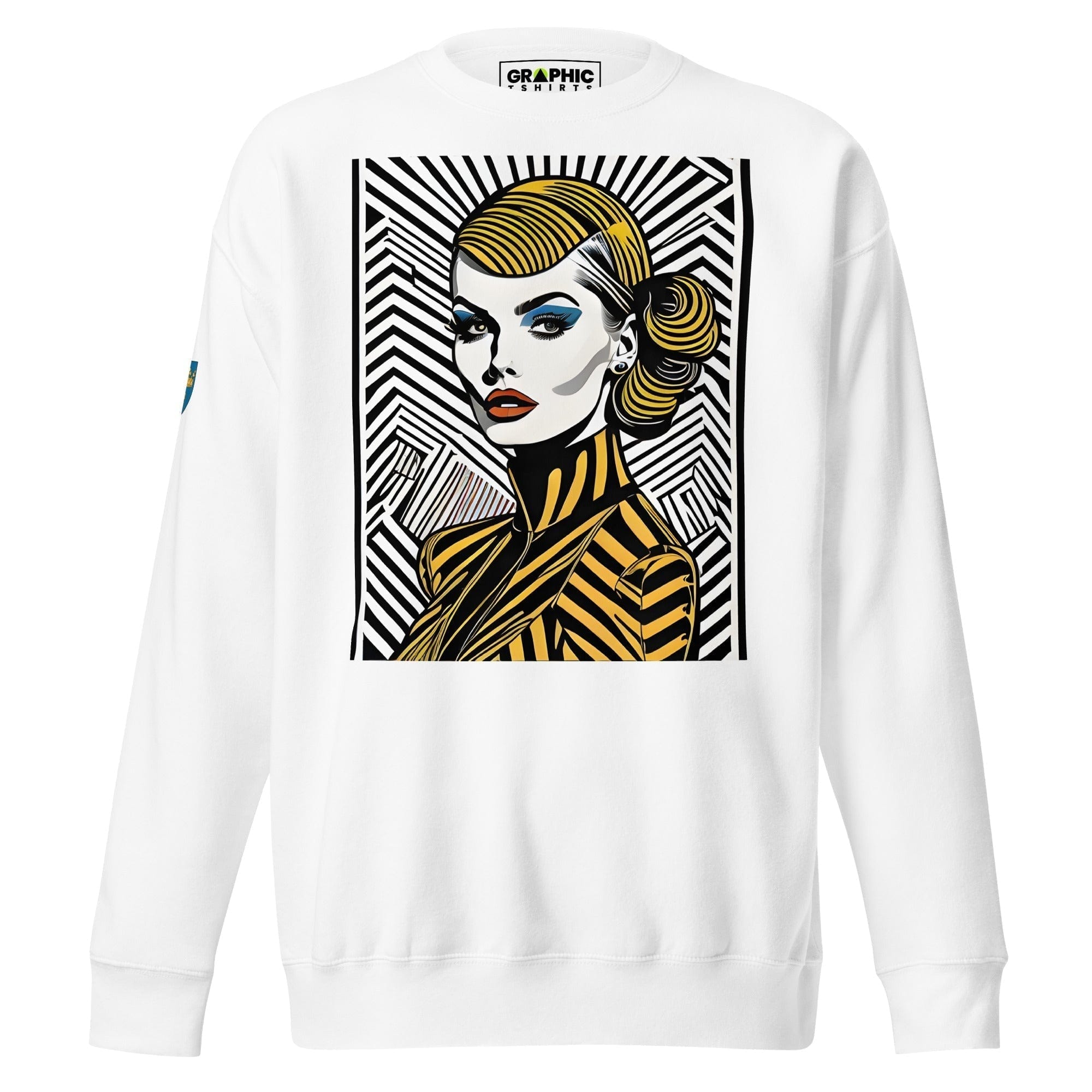 GRAPHIC T-SHIRTS White / S Unisex Premium Sweatshirt - Swedish Vintage Fashion Series v.90