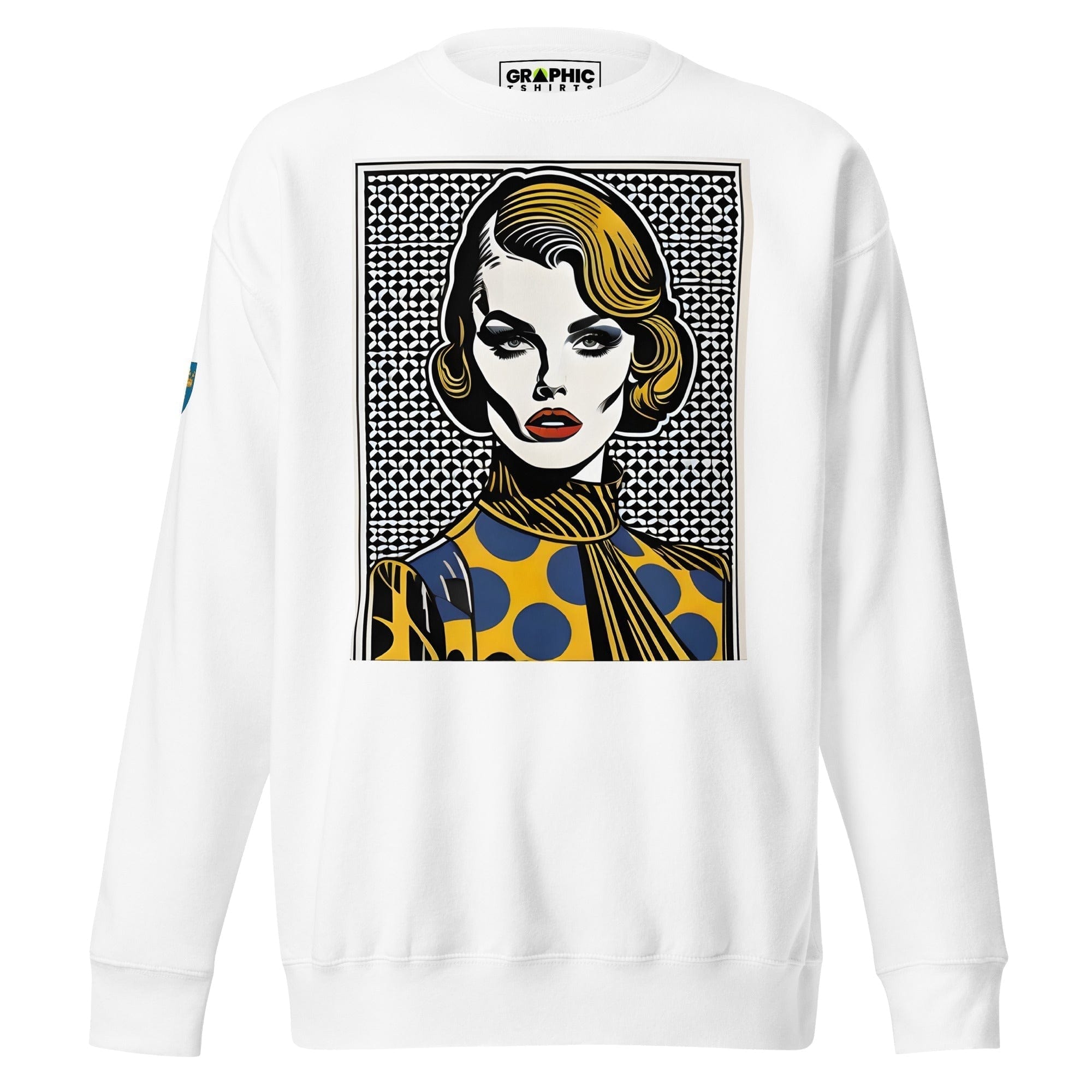 GRAPHIC T-SHIRTS White / S Unisex Premium Sweatshirt - Swedish Vintage Fashion Series v.91