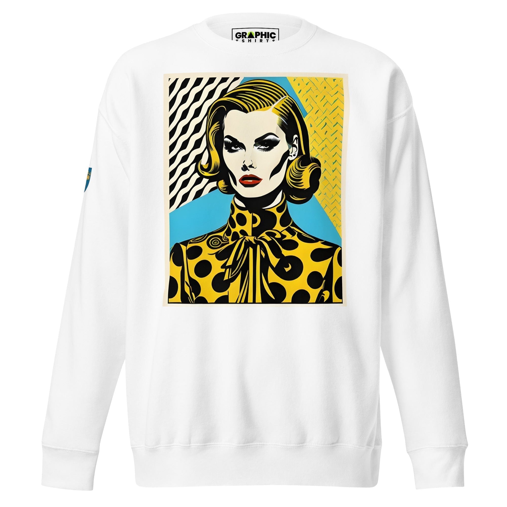 GRAPHIC T-SHIRTS White / S Unisex Premium Sweatshirt - Swedish Vintage Fashion Series v.92