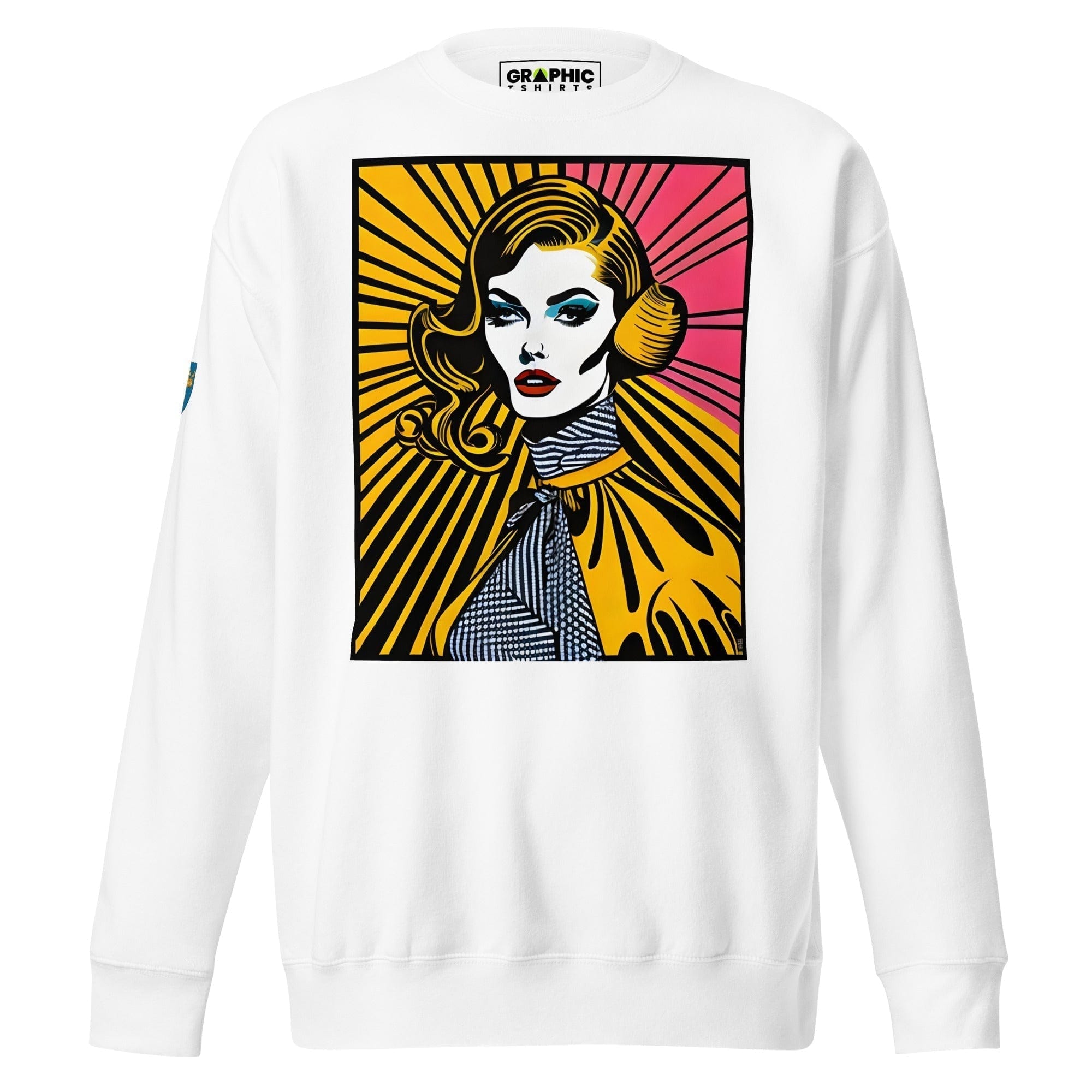 GRAPHIC T-SHIRTS White / S Unisex Premium Sweatshirt - Swedish Vintage Fashion Series v.94