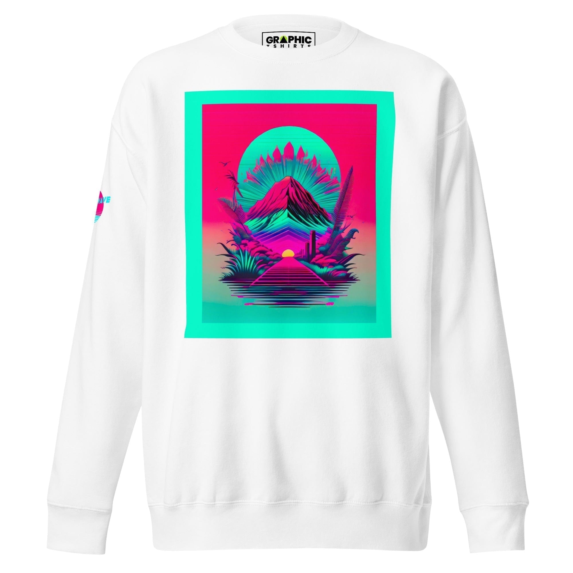 GRAPHIC T-SHIRTS White / S Unisex Premium Sweatshirt - Vaporwave Series v.10