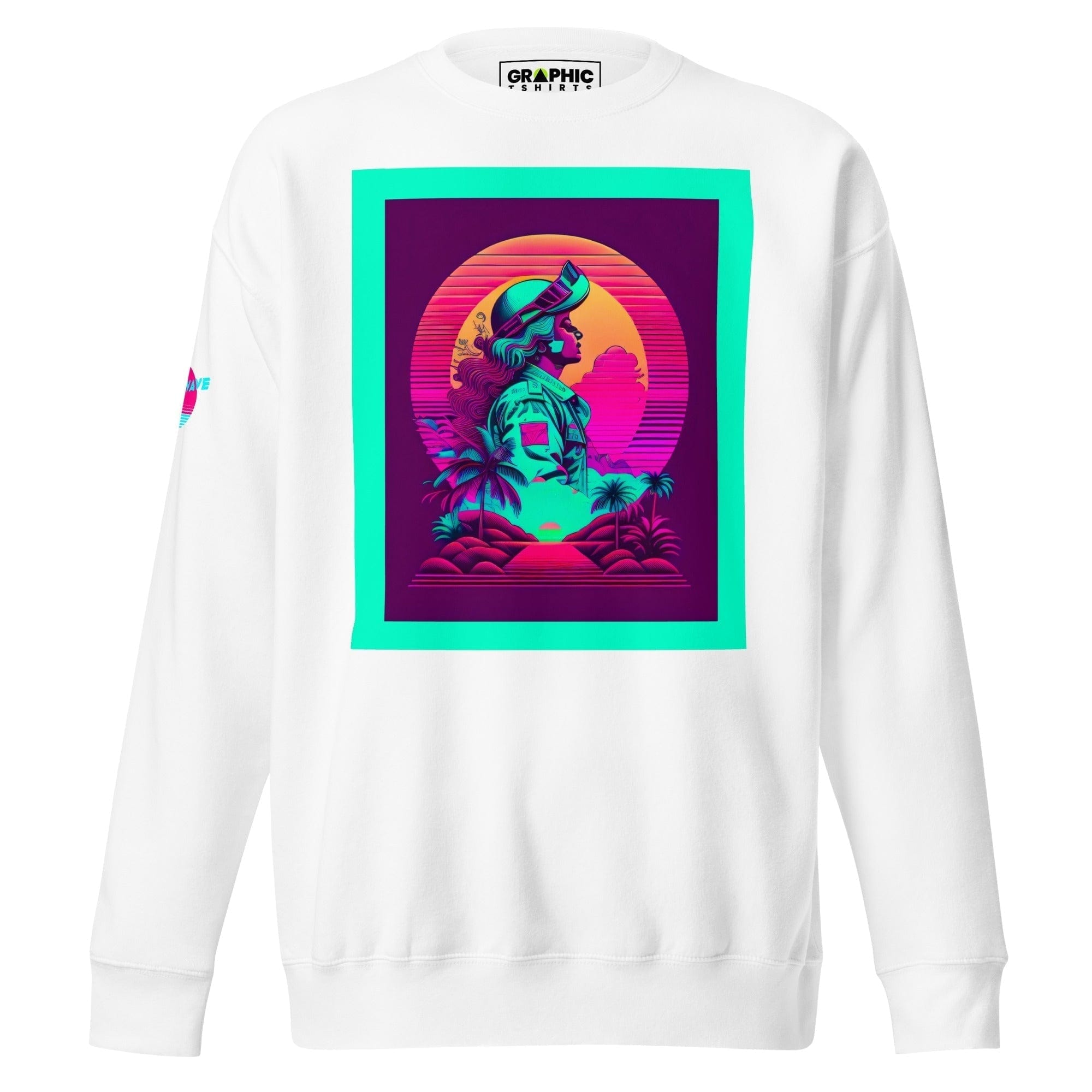 GRAPHIC T-SHIRTS White / S Unisex Premium Sweatshirt - Vaporwave Series v.13